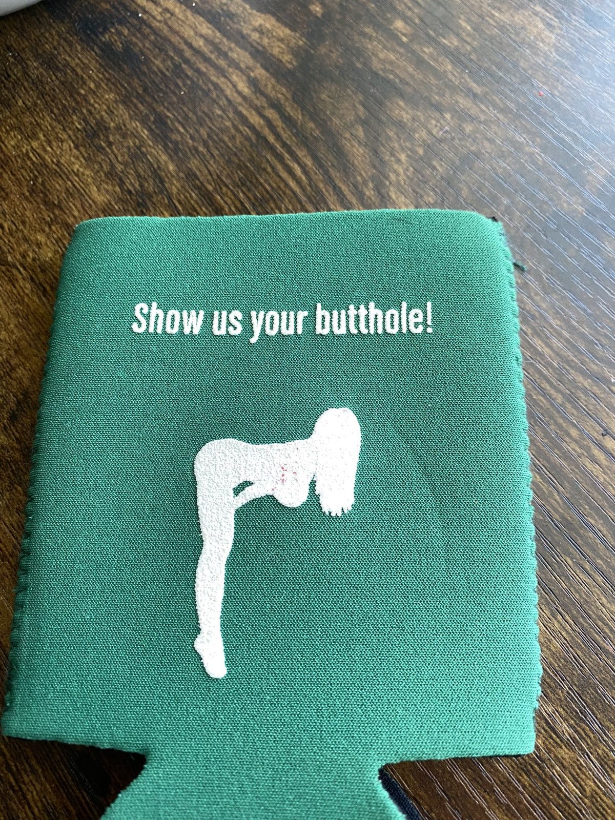 Vintage CRAZY Vintage Show Us Your Butthole Beer Sleeve Holder Size ONE SIZE - 2 Thumbnail