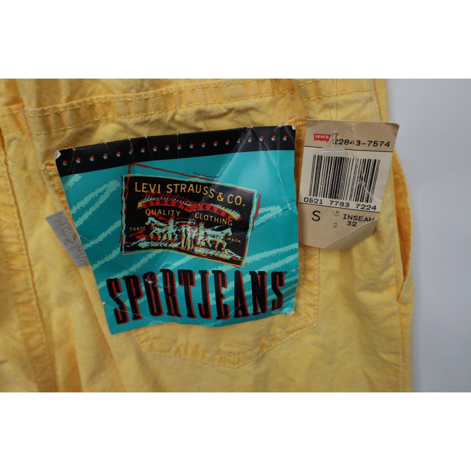 Levi's Deadstock Vintage 80s Levis Sport Jeans Pigment Dye Pants Size US 30 / EU 46 - 9 Thumbnail