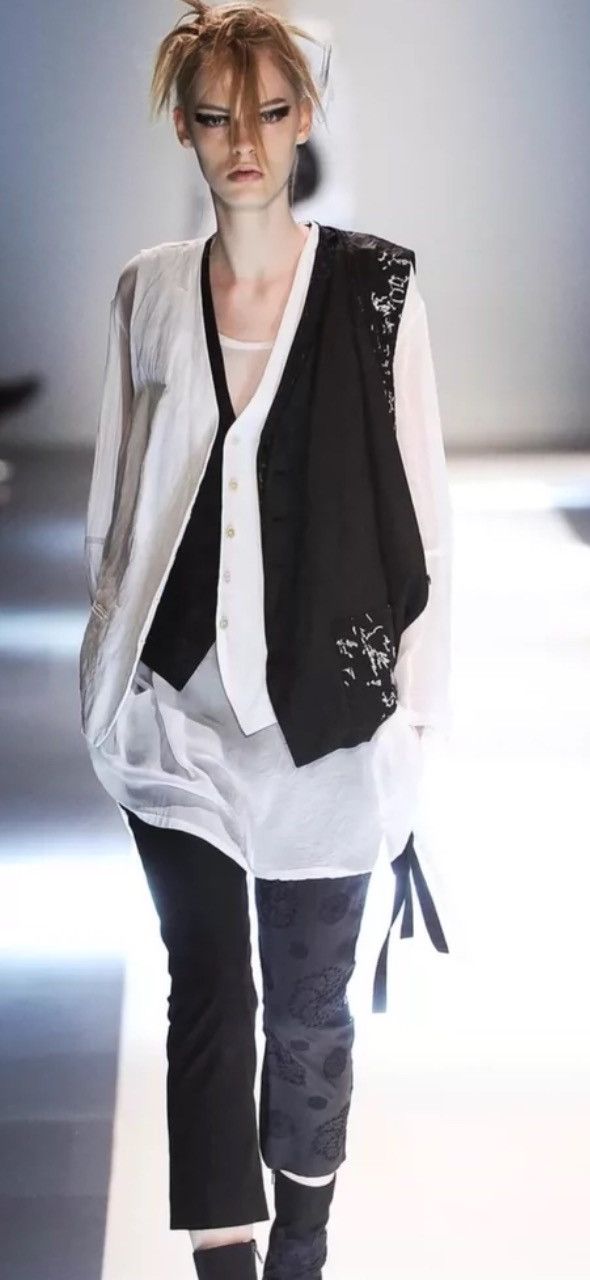 Ann Demeulemeester ANN DEMEULEMEESTERSS 2015 show black waistband pants Size US 36 / EU 52 - 8 Thumbnail