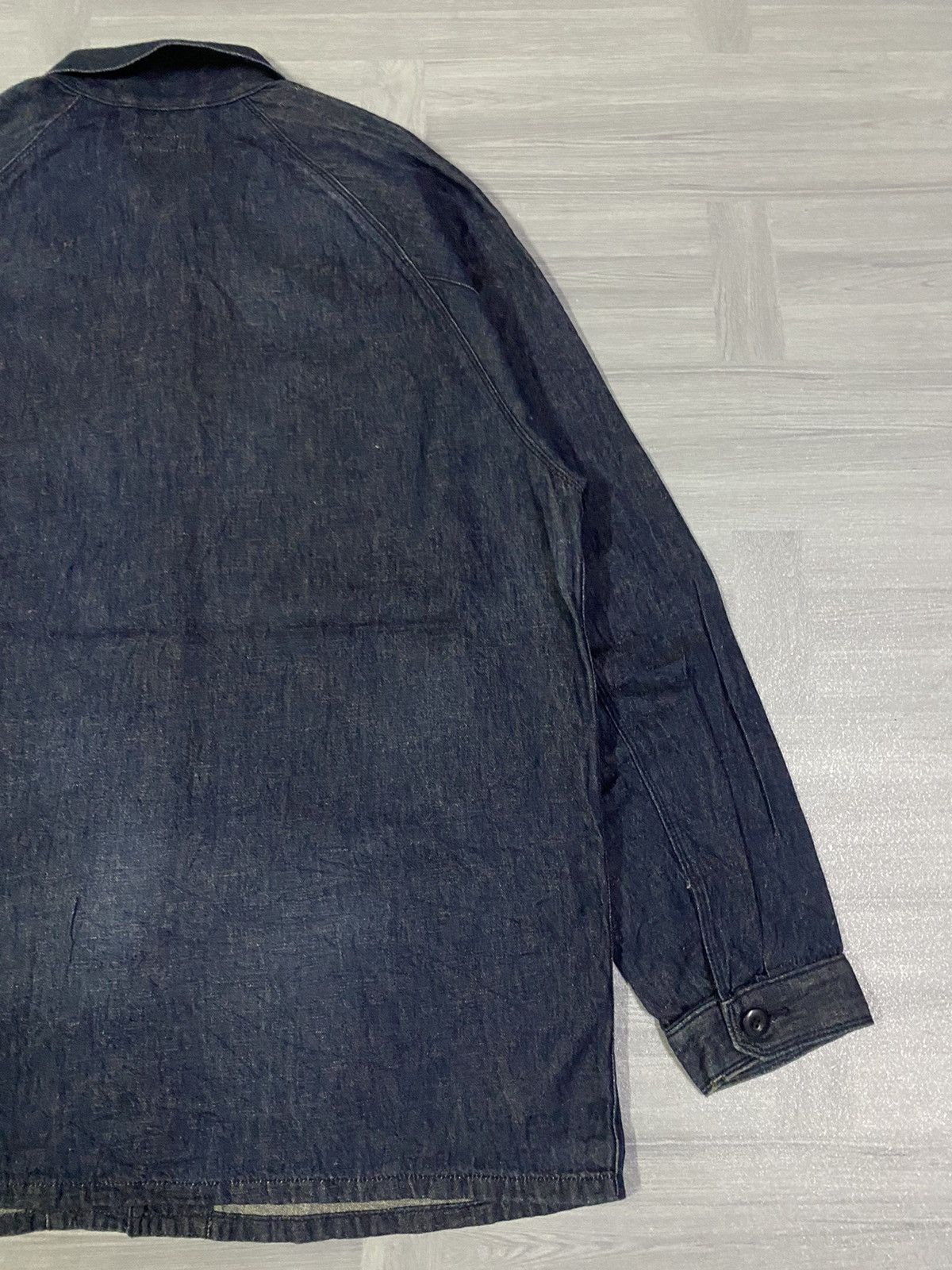 Uniqlo Uniqlo Utility Denim Jacket ( Cotton Linen ) Size US XL / EU 56 / 4 - 12 Thumbnail