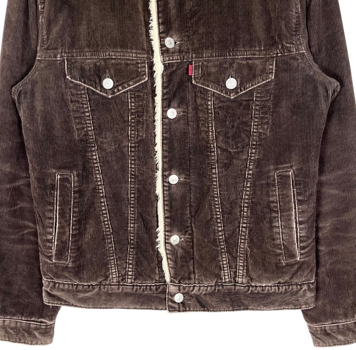 Edwin Edwin Corduroy Sherpa Jacket Wrange Coat Size US M / EU 48-50 / 2 - 3 Thumbnail
