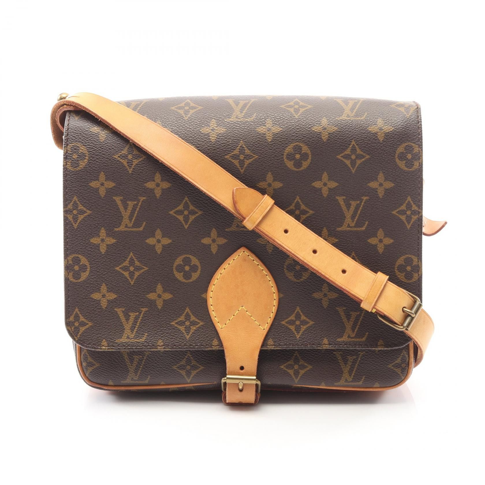 Louis Vuitton Louis Vuitton Louis Vuitton Cartouchiere GM Monogram Coated Canvas Shoulder Bag Textile Shoulder Bag M51252 DUTY FREE for USA Size ONE SIZE - 1 Thumbnail
