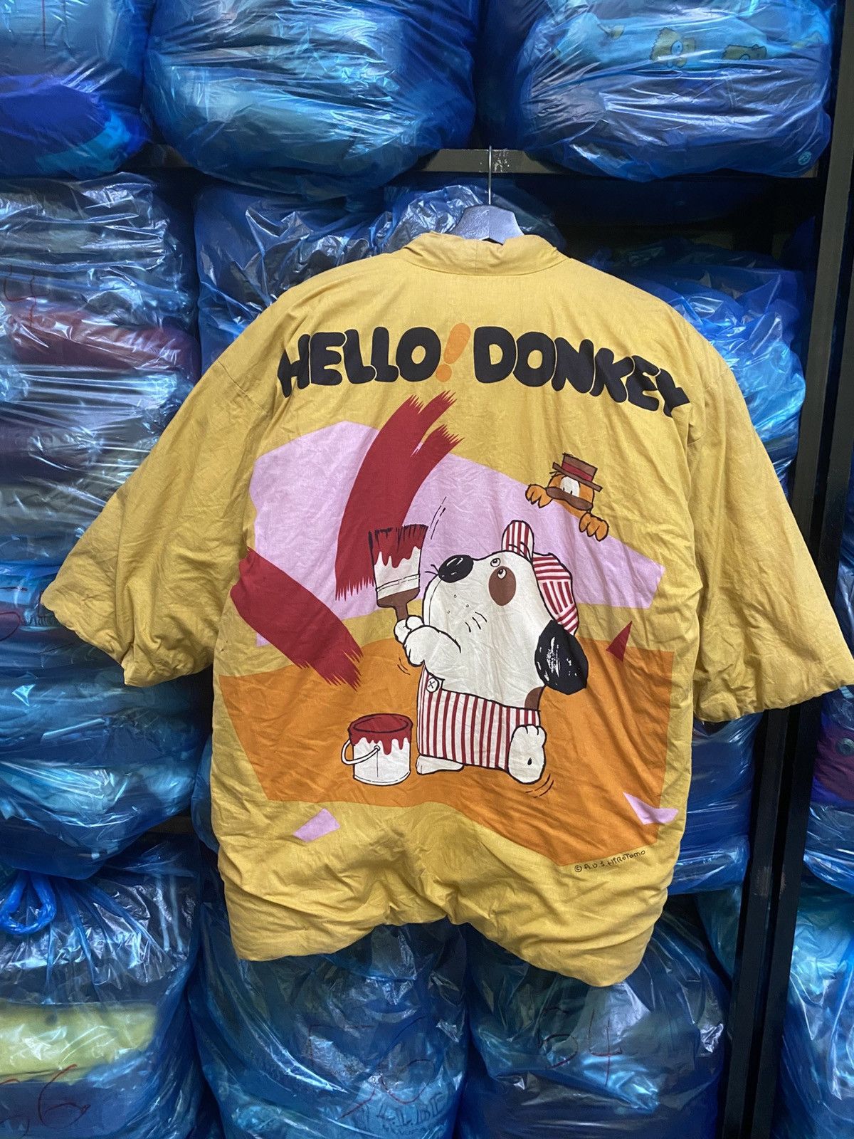 Vintage Vintage Japanese Samue Jacket “Hello Donkey” Dog Graphic Size US S / EU 44-46 / 1 - 1 Thumbnail