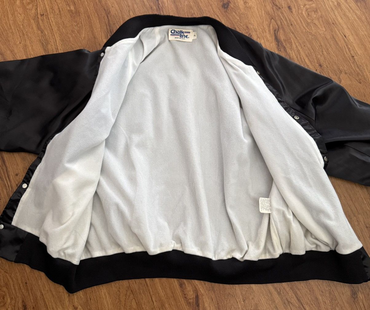 Chalk Line Vintage 1992 Raiders Los Angeles Jacket Satin XL Chalk line Size US XL / EU 56 / 4 - 6 Thumbnail