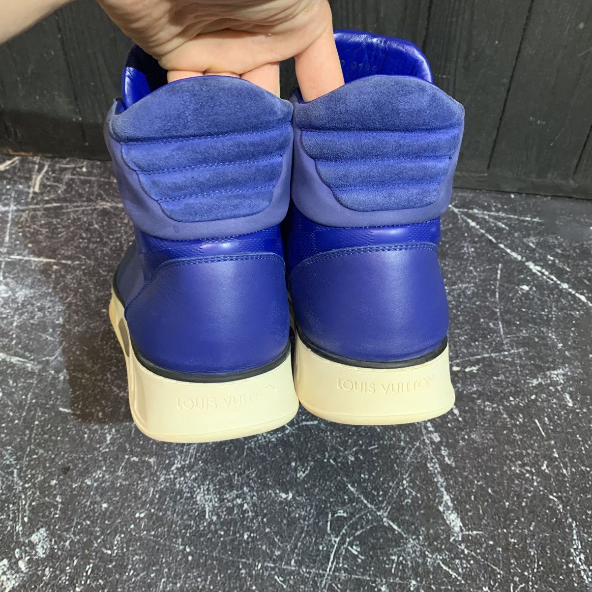 Louis Vuitton Louis Vuitton Blue Nubuck Leather Sneakers Size 8.5 Size US 8.5 / EU 41-42 - 9 Thumbnail
