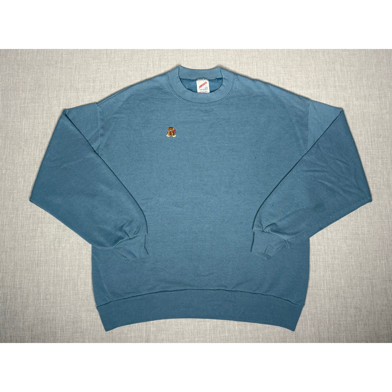 Jerzees Vintage Teddy Bear Pullover Crewneck Sweatshirt Large Size US L / EU 52-54 / 3 - 1 Thumbnail