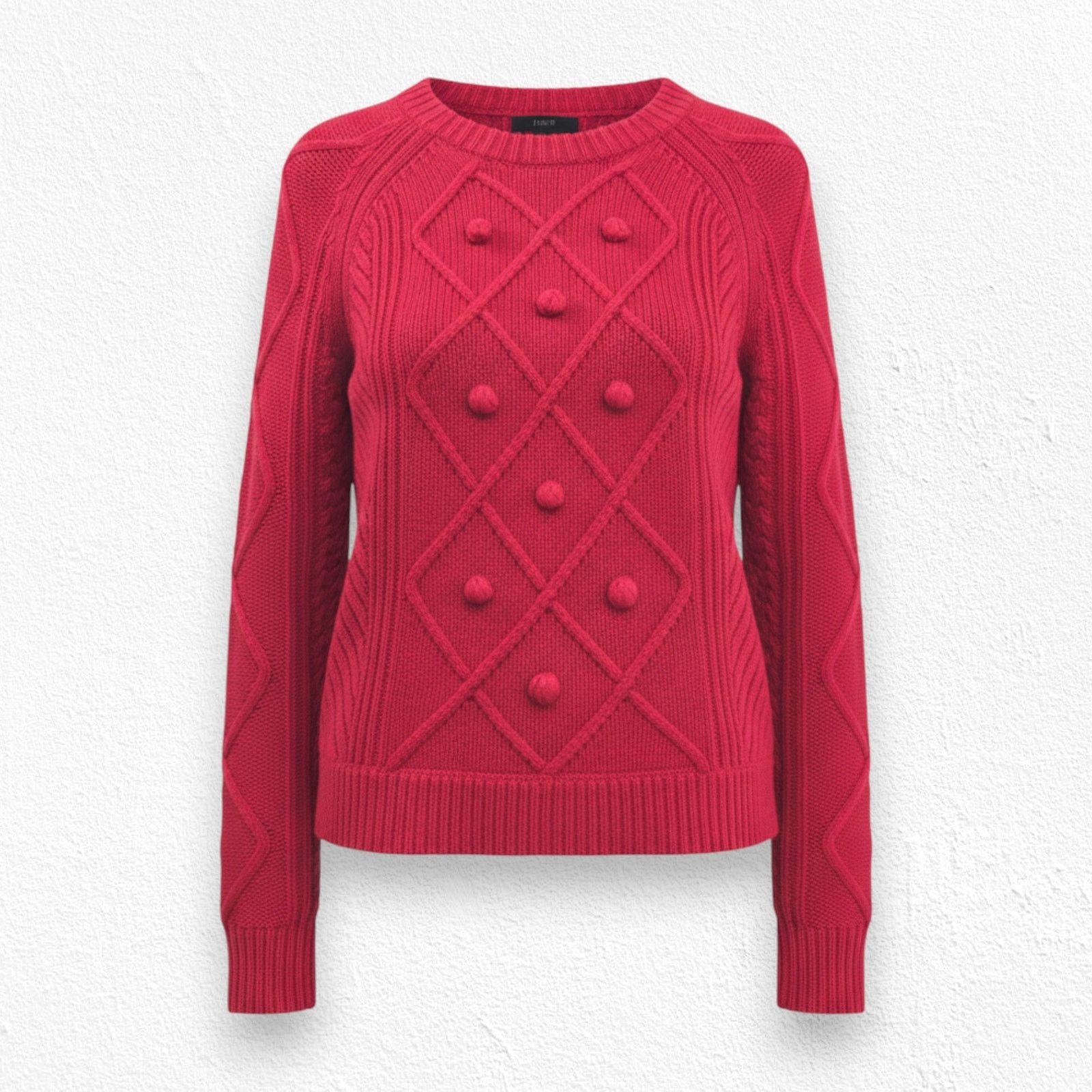 J.Crew J.Crew Red Wool Cable Knit Bobble Sweater Size XXS Size XXS / US 00 / IT 34 - 1 Thumbnail