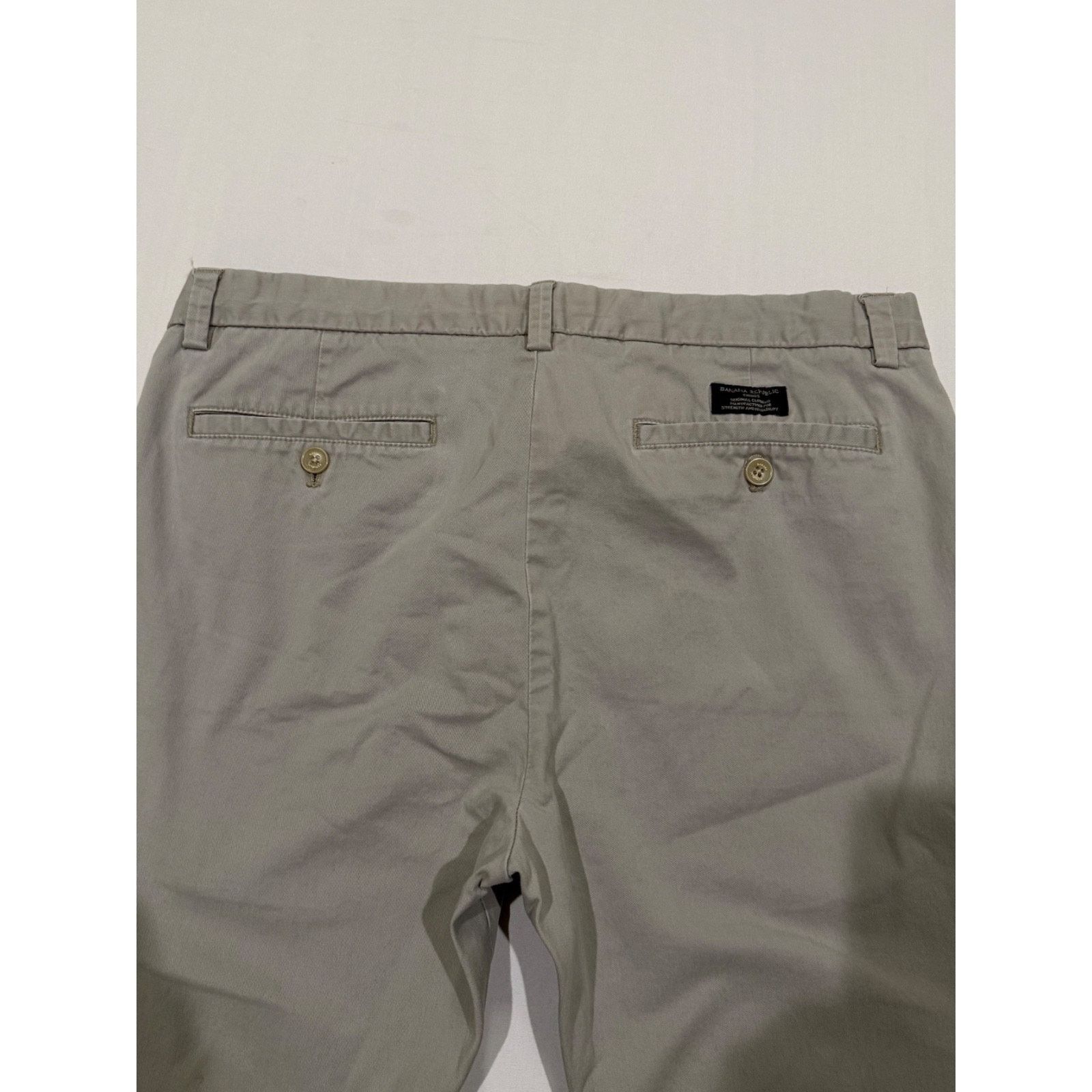 Banana Republic Banana Republic Fulton Skinny Chino Pants Men's 35x34 Gray Size US 35 - 3 Thumbnail