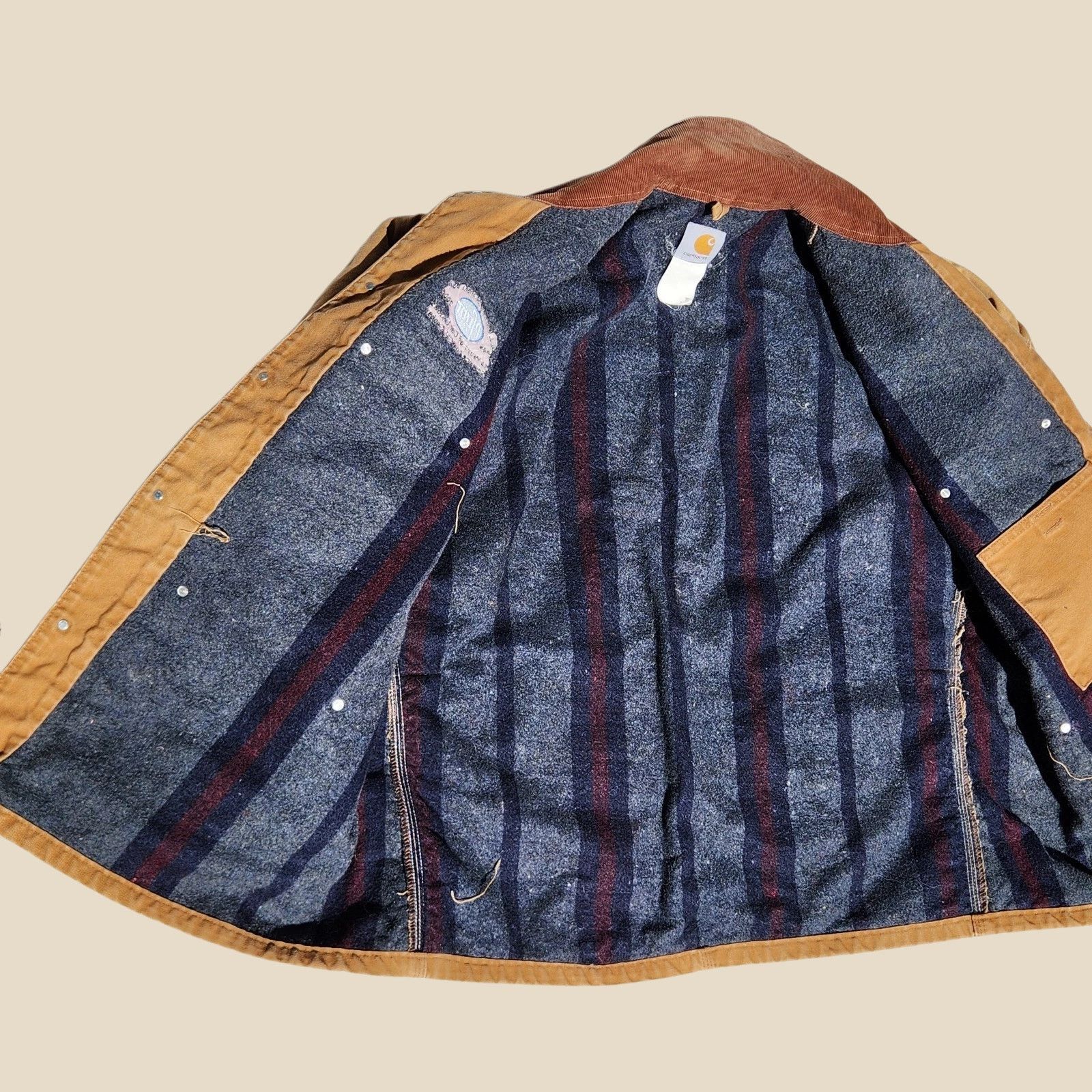 Carhartt Carhartt - C01 Chore Coat 2000s 48R Blanket Lined - USA made Size US XL / EU 56 / 4 - 4 Thumbnail