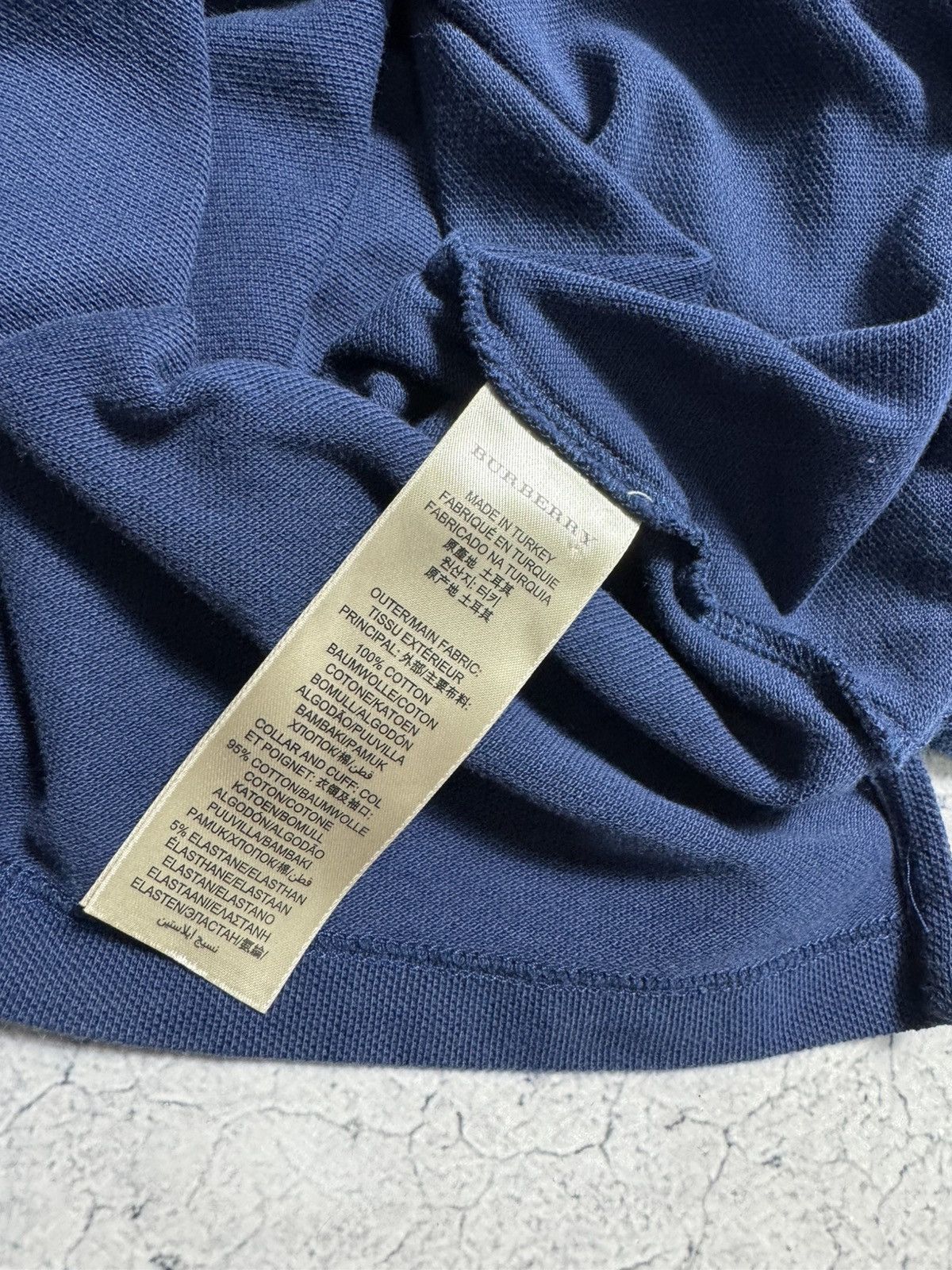 Burberry Burberry Brit Luxury Polo Shirt Size S Blue Casual Size US S / EU 44-46 / 1 - 7 Thumbnail