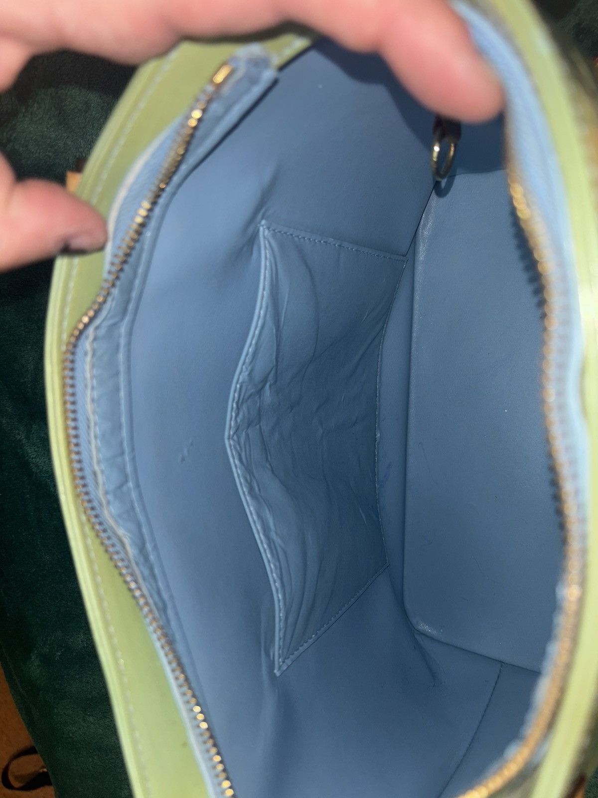 Louis Vuitton Louis Vuitton Green Monogram Vernis Houston Hand Bag Size ONE SIZE - 8 Thumbnail