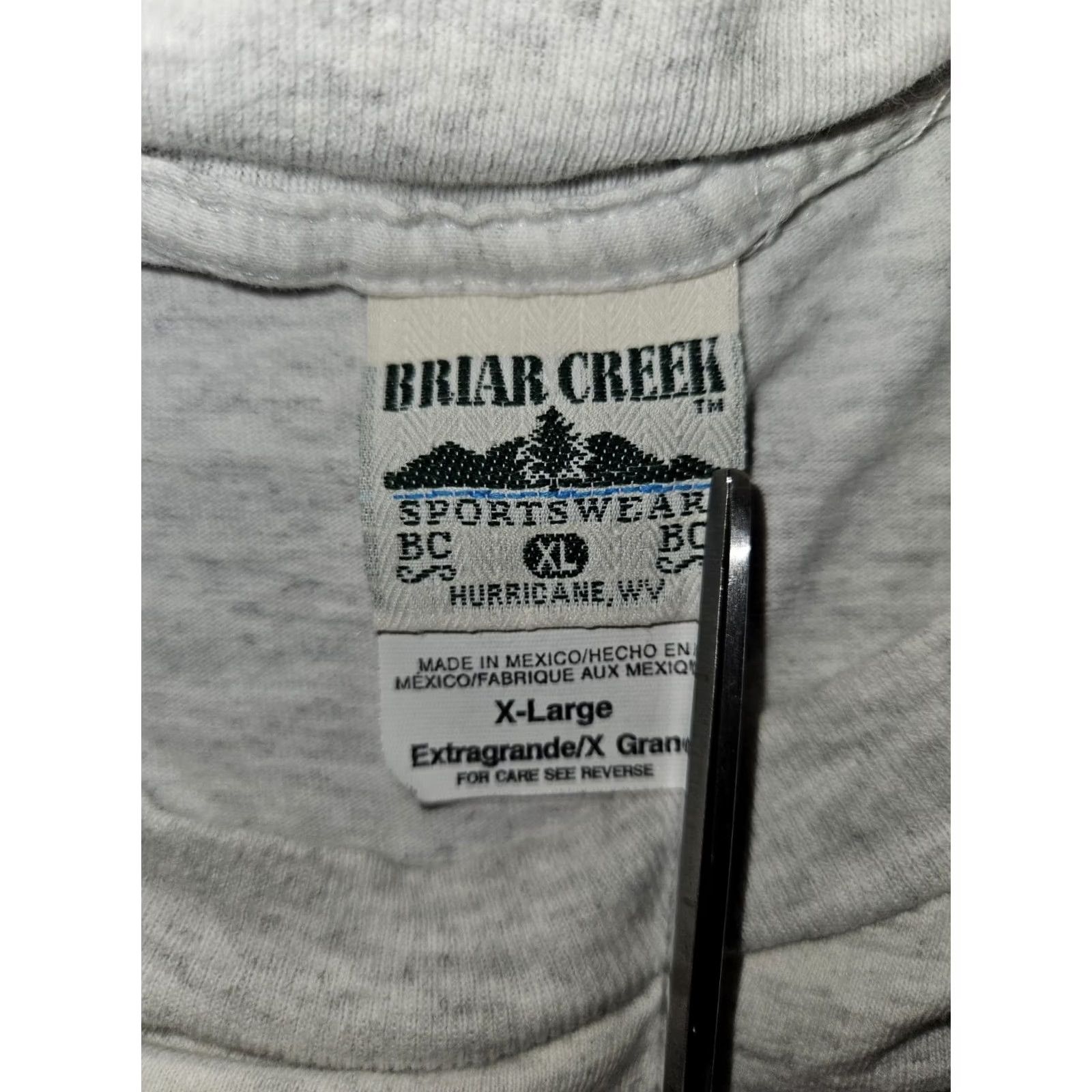 Vintage VINTAGE Briar Creek Sportswear T-Shirt Men XL Gray Short Sleeve Graphic Print 90s Y2K Classic Dad Shirt Mens Size US XL / EU 56 / 4 - 2 Thumbnail