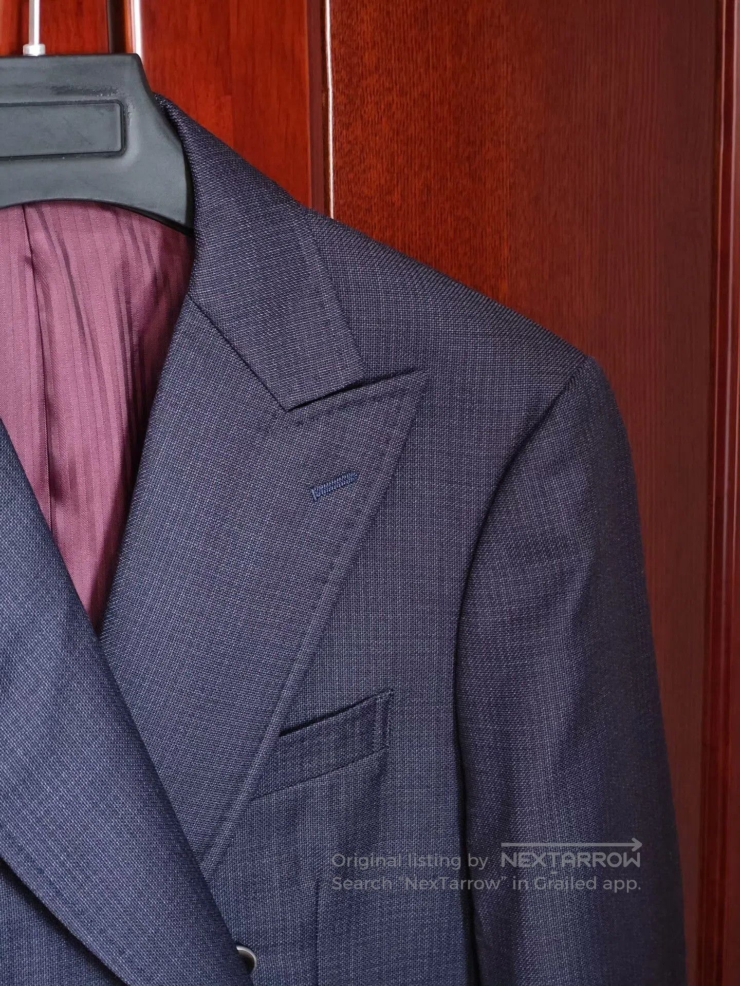 Lardini Custom Double-Breasted Wool Suit. Size US M / EU 48-50 / 2 - 3 Thumbnail