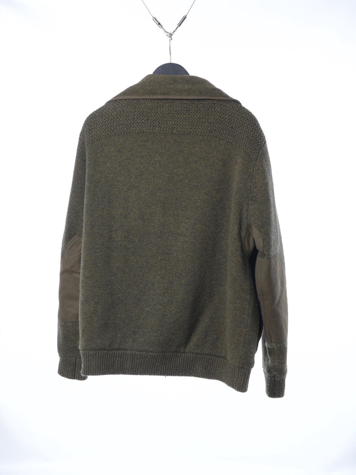 Schott Vtg Schott Heavy Zip Front Military Style Sweater Jacket Size US XL / EU 56 / 4 - 8 Thumbnail