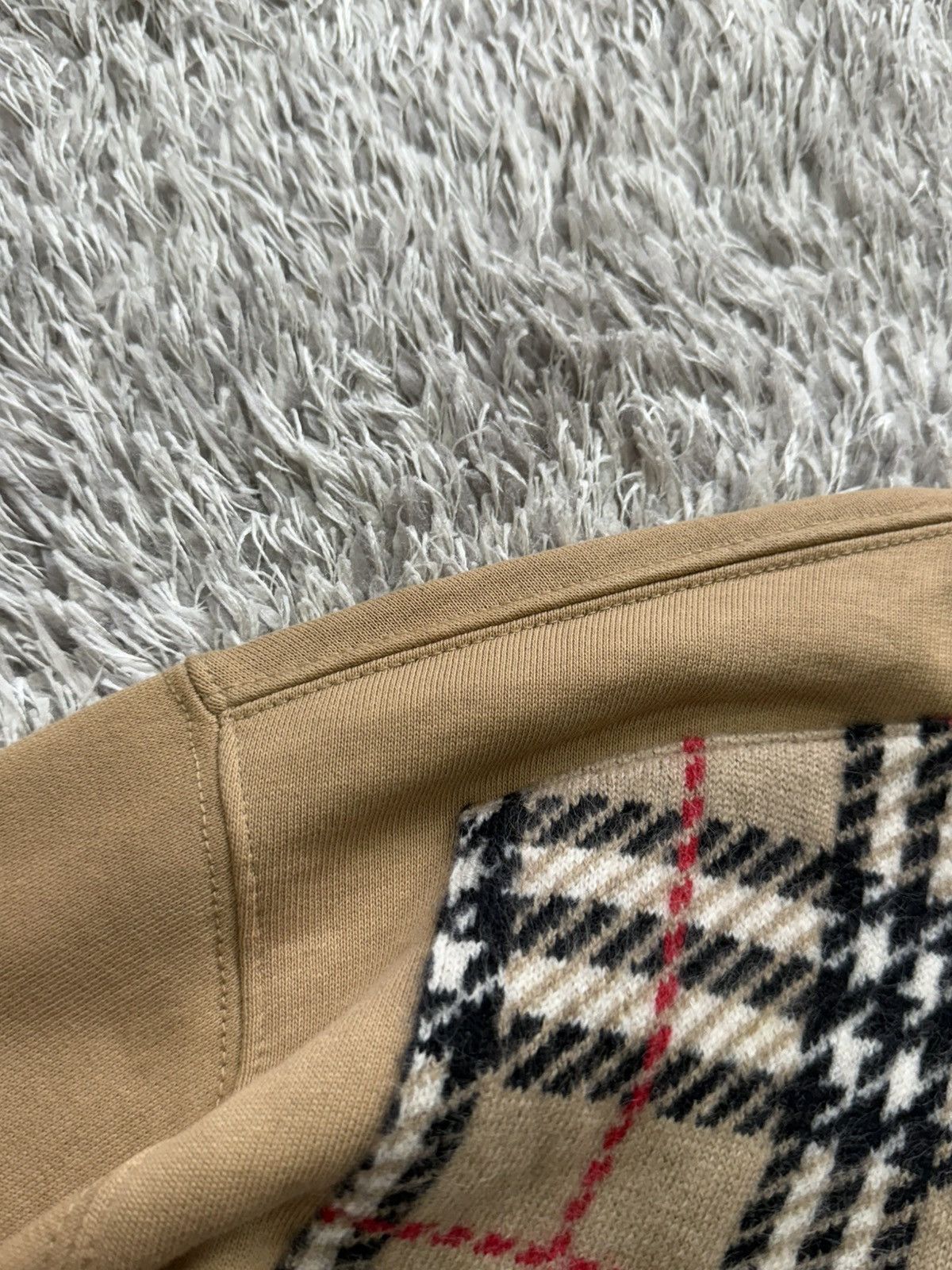 Burberry Burberry Monogram Motif Check Panel Sweatshirt Size US M / EU 48-50 / 2 - 7 Thumbnail