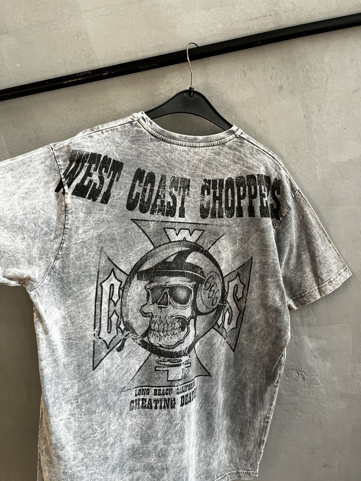 West Coast Choppers Choppers West Coast skull distressed T shirt Size US XL / EU 56 / 4 - 6 Thumbnail