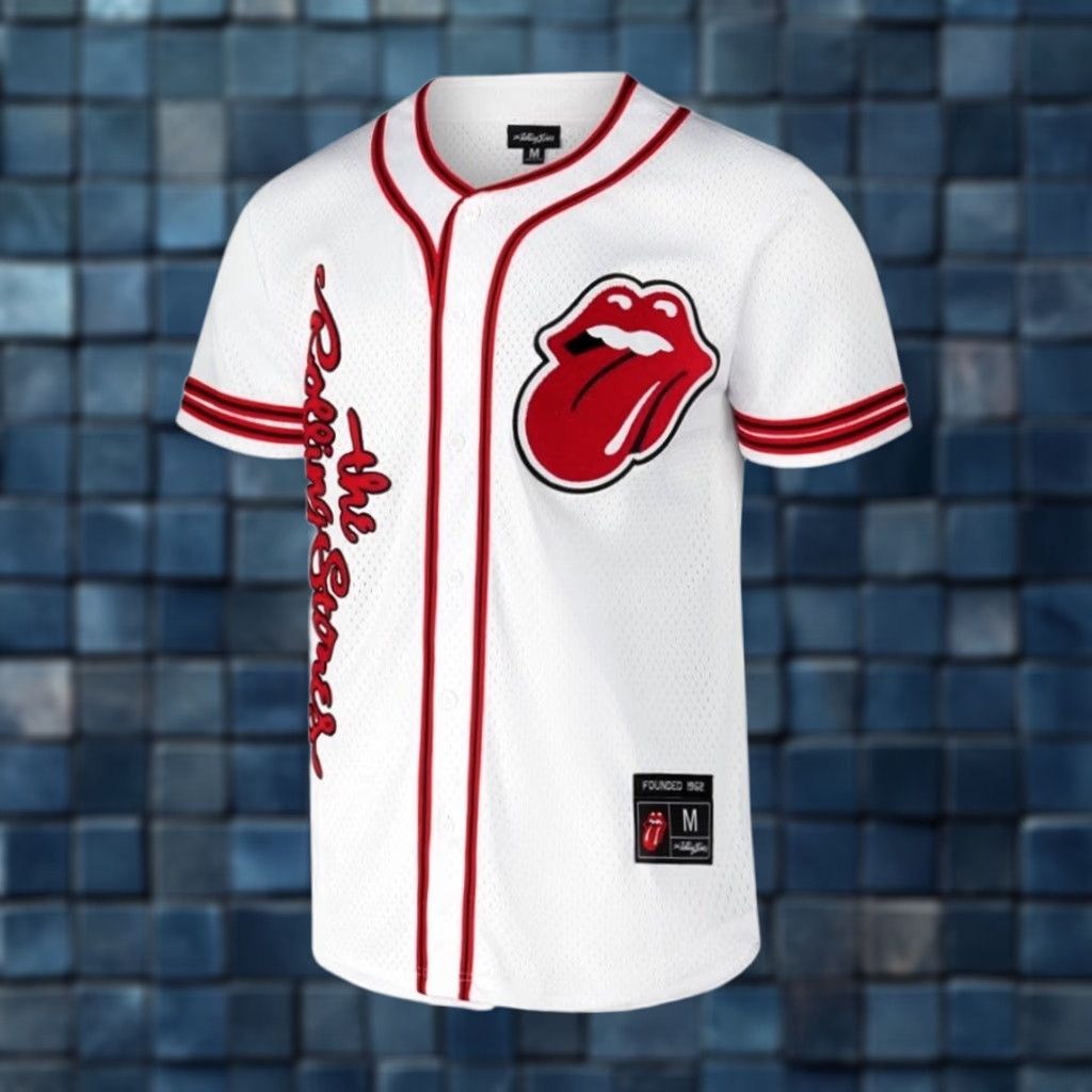 Vintage VINTAGE? No. NEW NWT Men Fanatics Rolling Stones #62 White/Red Fashion Baseball Jersey Size S Size US S / EU 44-46 / 1 - 1 Thumbnail