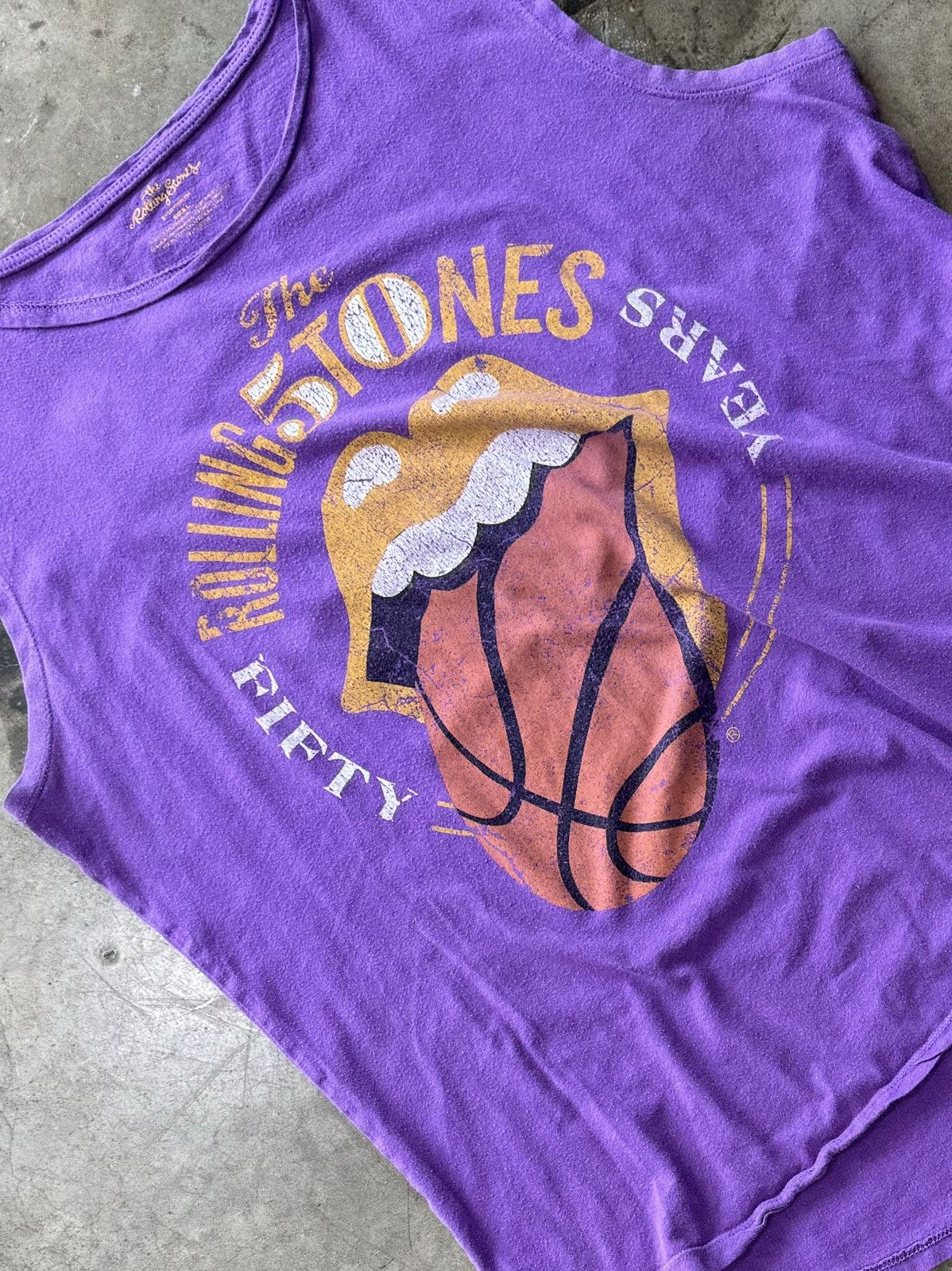 Vintage Vintage The Rolling Stones Los Angeles Lakers Tee Large Size US L / EU 52-54 / 3 - 1 Thumbnail