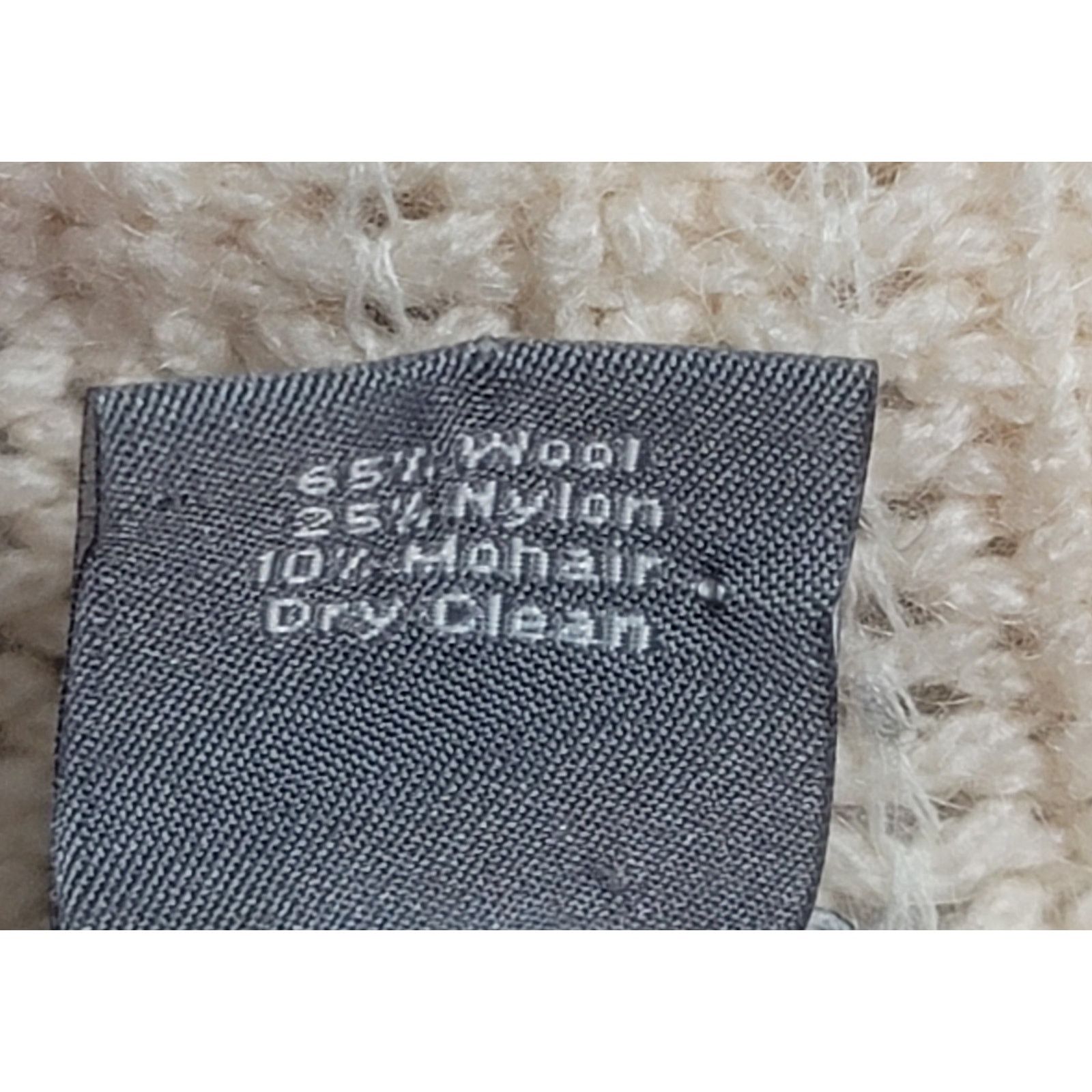 Ann Taylor Ann Taylor Cream Cowl Neck Knitted Wool Mohair Sweater M Size M / US 6-8 / IT 42-44 - 4 Thumbnail