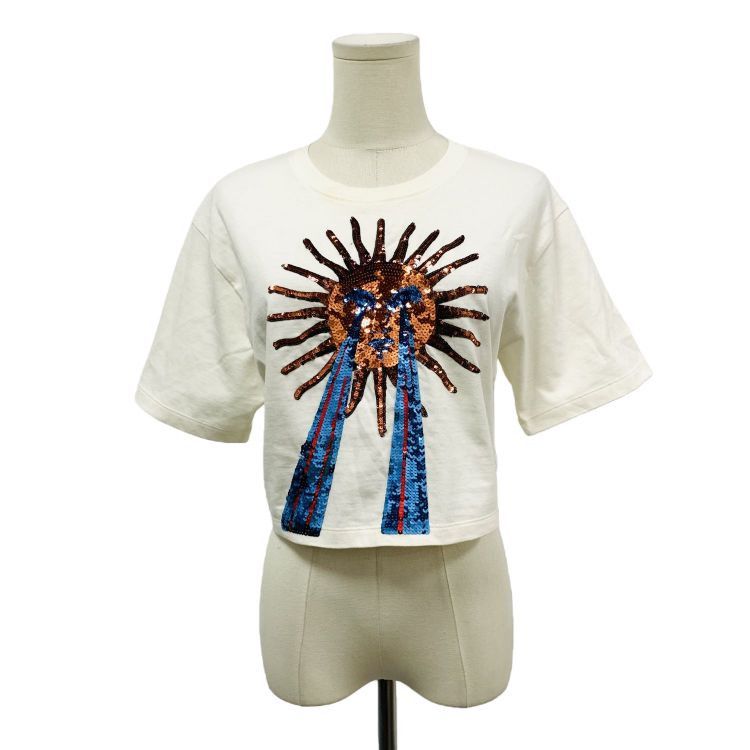 Gucci Gucci Sequin Sun T-Shirt XS Size XS / US 0-2 / IT 36-38 - 1 Thumbnail
