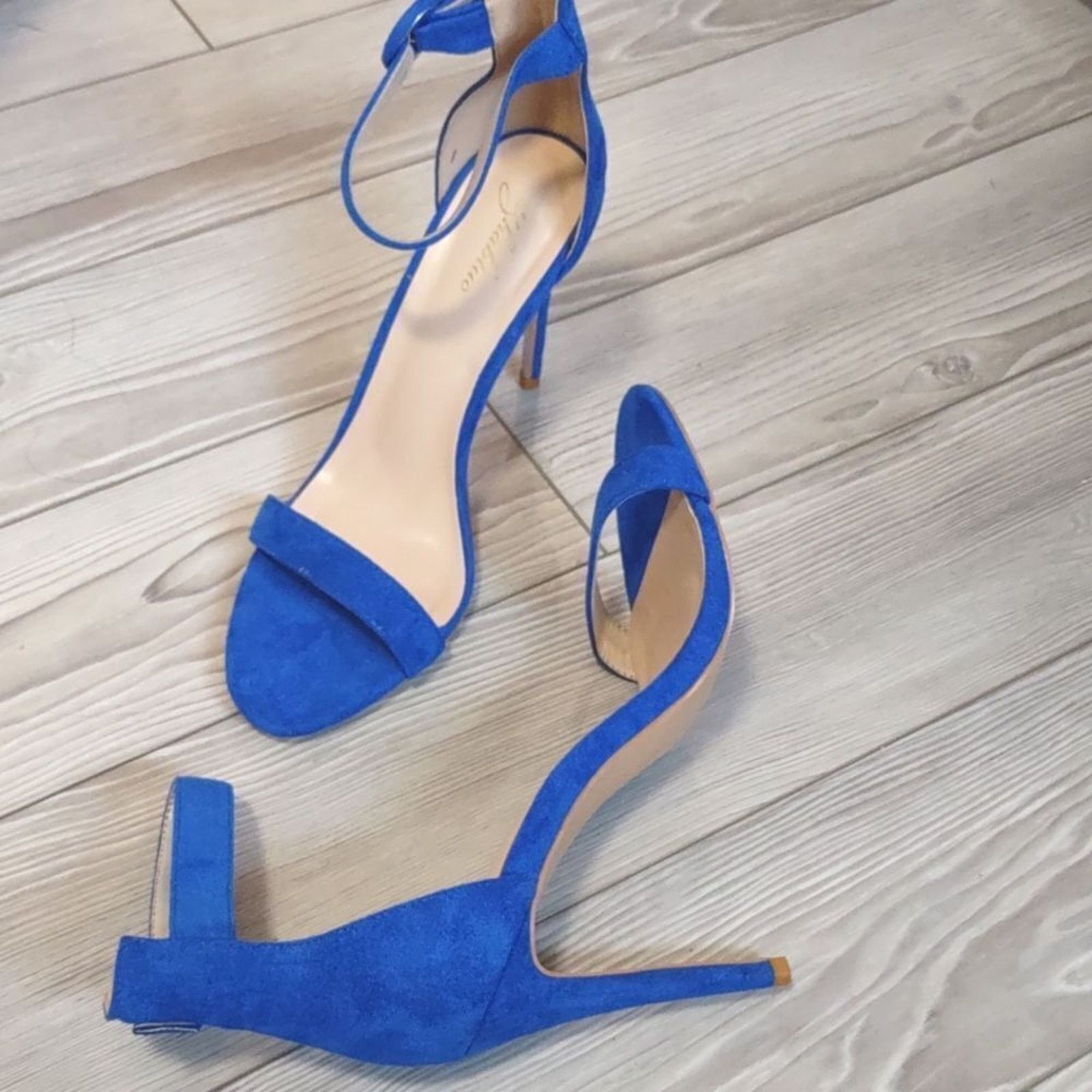 Other (75-2141) Women's BLUE Stiletto Heels Sz 10 Size US 10 / IT 40 - 4 Thumbnail