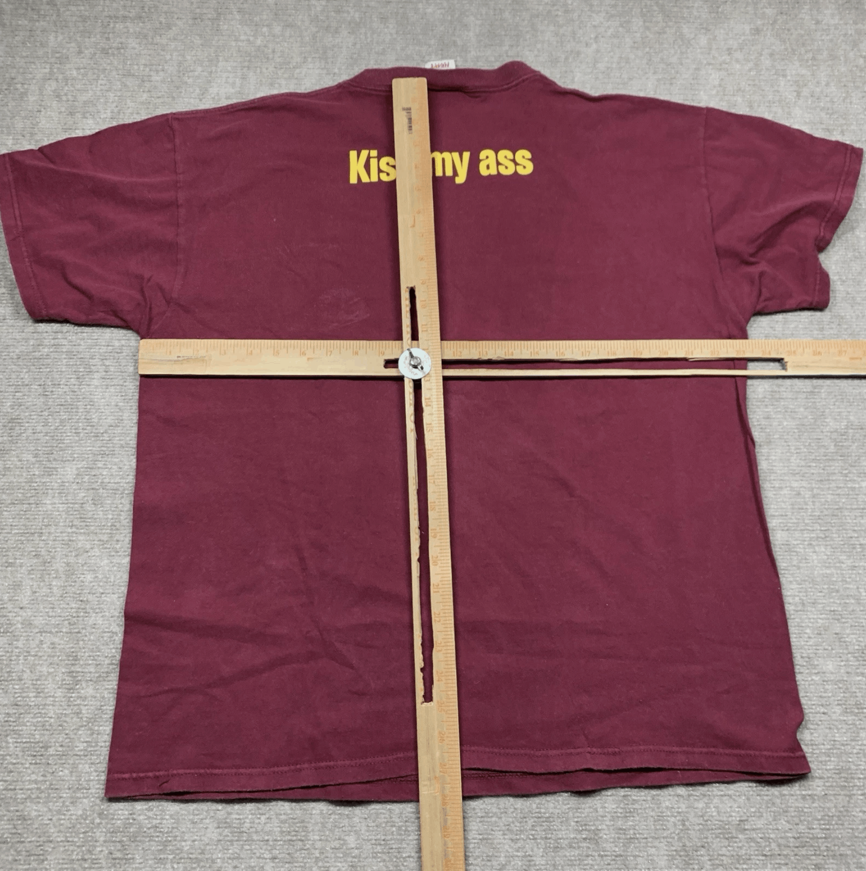 Fruit Of The Loom Ben Folds Five Kiss My A** Music Band Shirt XL Red Vintage Size US XL / EU 56 / 4 - 8 Thumbnail