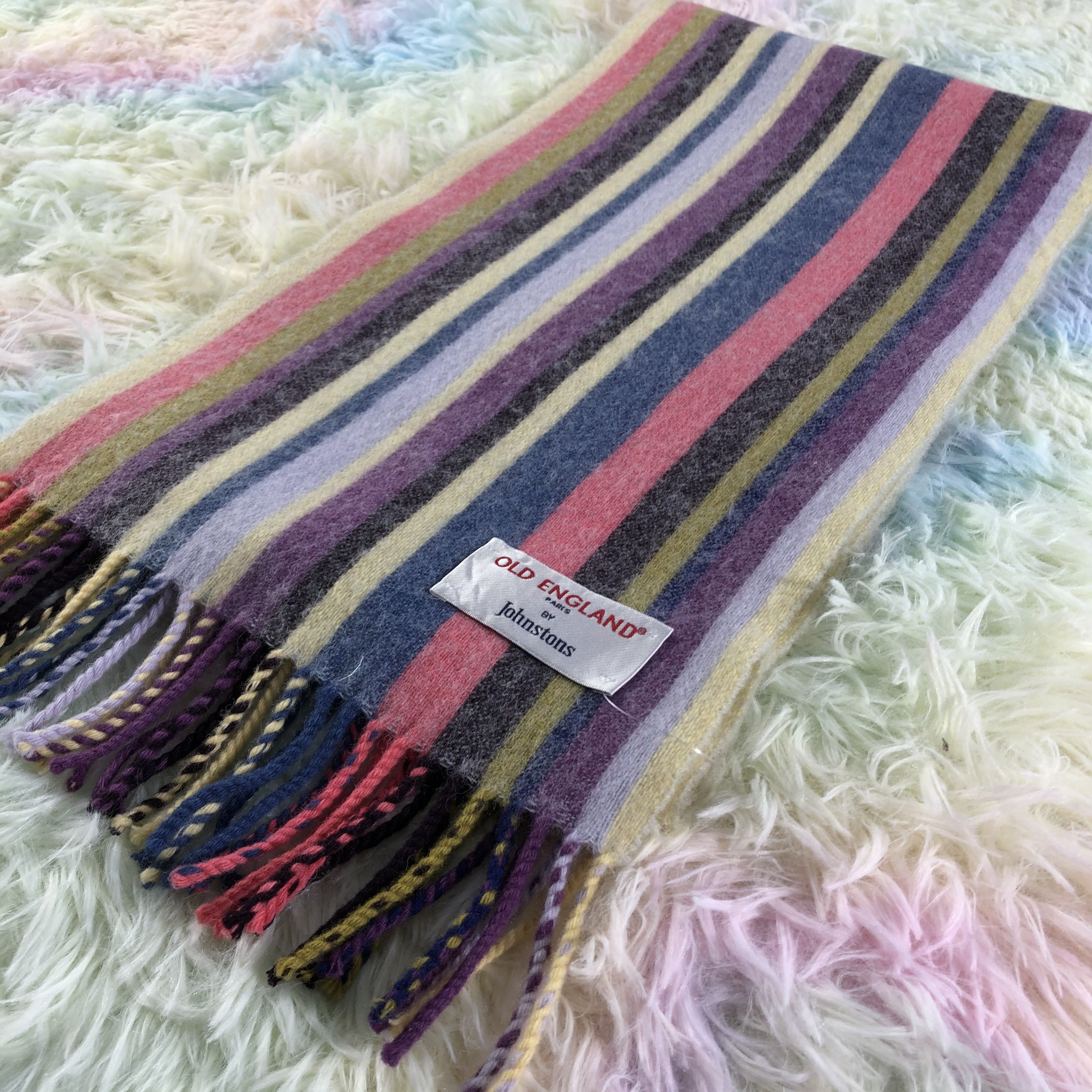Vintage Johnstons Scarf / Muffler / Neckwear - KM312 Size ONE SIZE - 3 Thumbnail