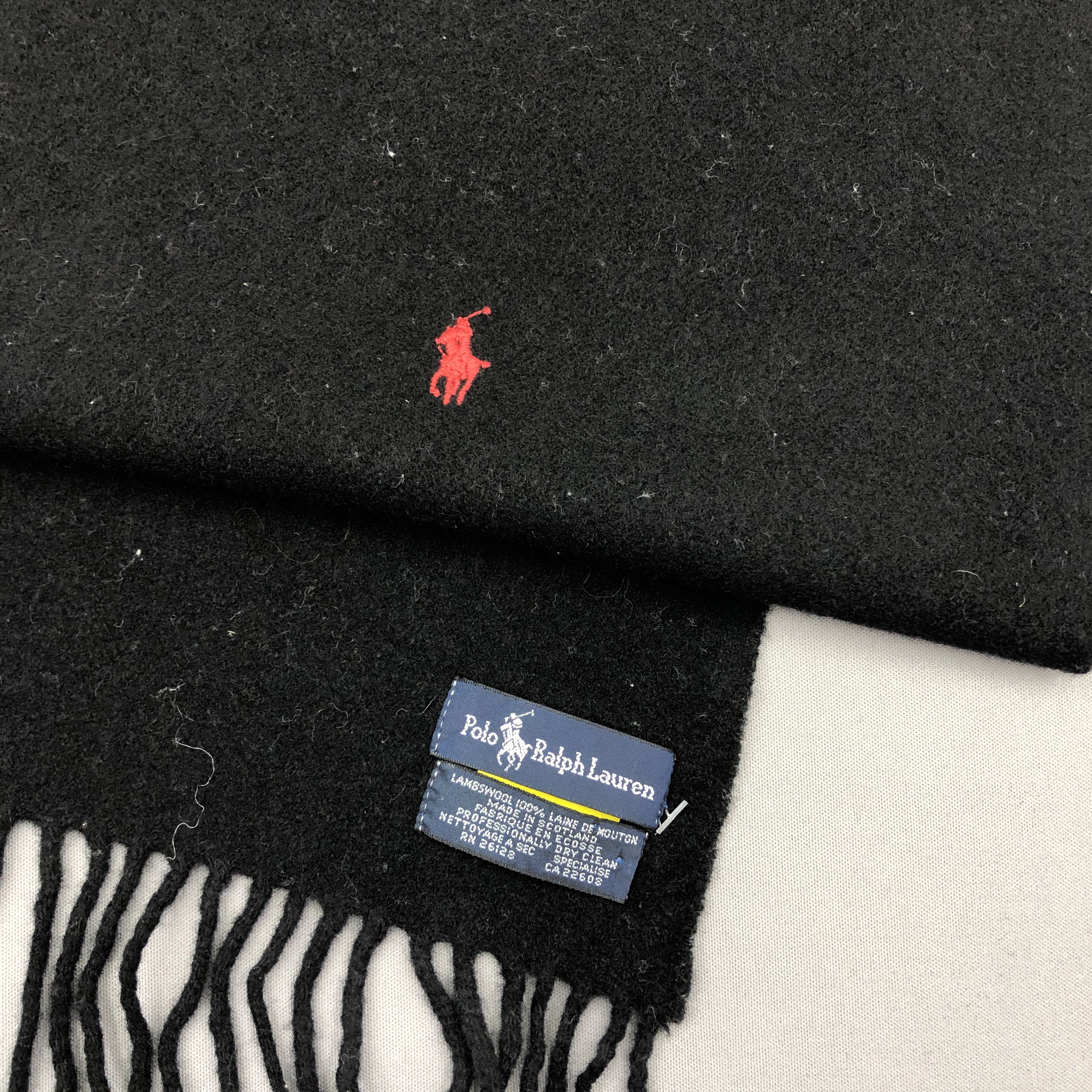 Polo Ralph Lauren Vintage 90s Polo Ralph Lauren Scarf Muffler Wool Scarves Size ONE SIZE - 5 Thumbnail