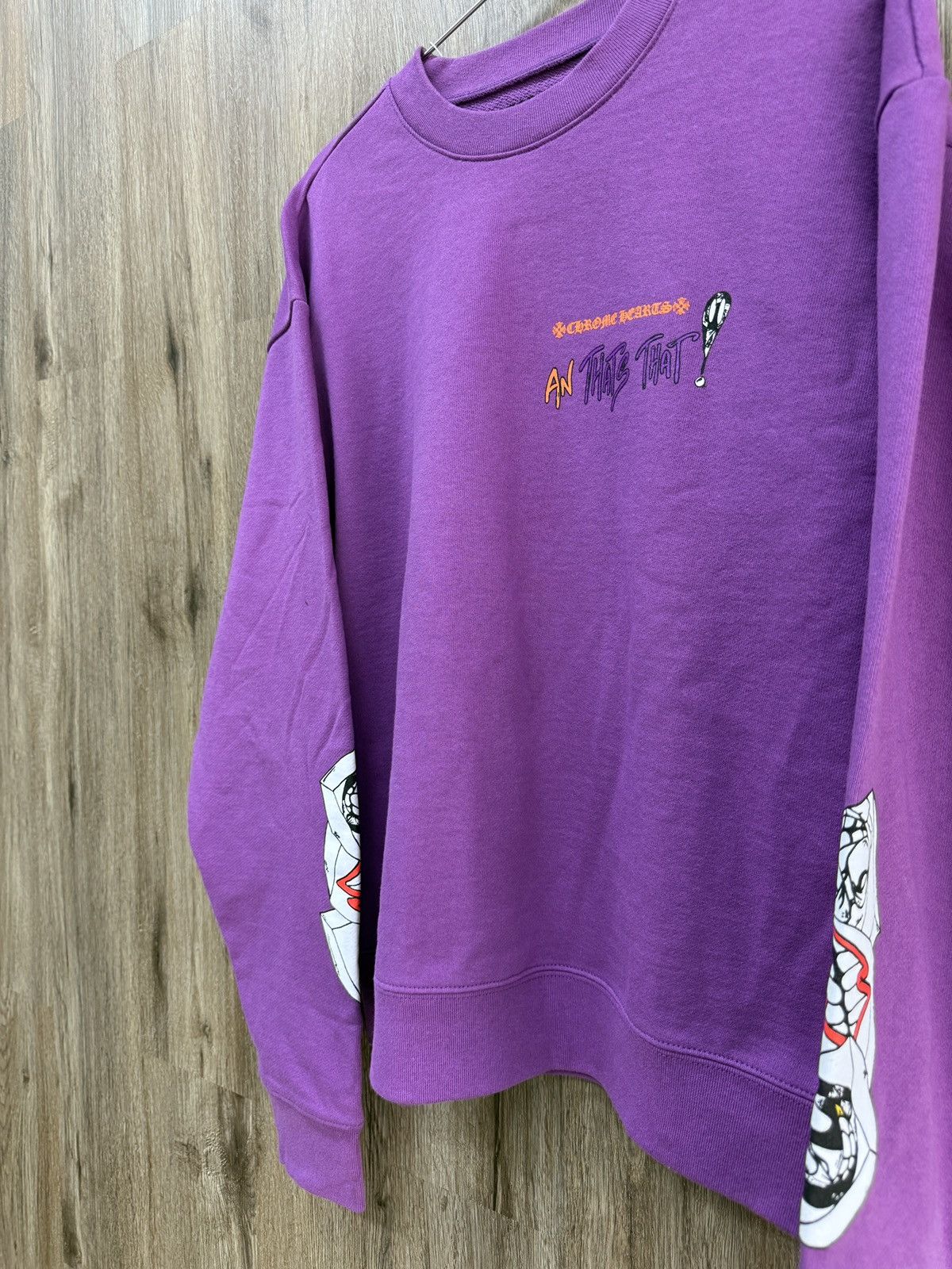 Chrome Hearts Chrome Hearts Purple Matty Boy Crewneck Size US S / EU 44-46 / 1 - 4 Thumbnail