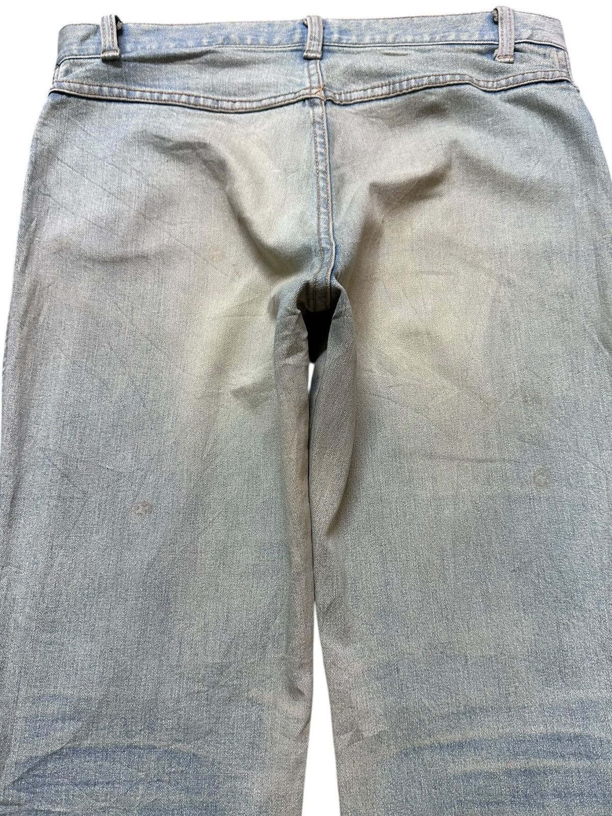 Japanese Brand Vintage Maitresse Flare Bootcut Faded Mudwash Denim Size 29" - 8 Thumbnail