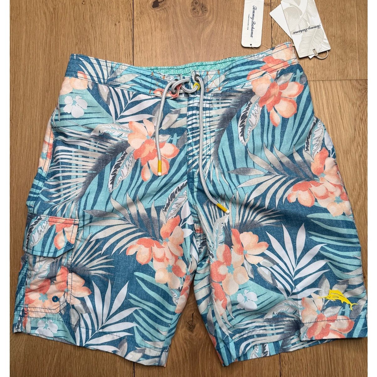 NWT Tommy Bahama Baja Jungle Royale Men's Swim Trunks SMALL