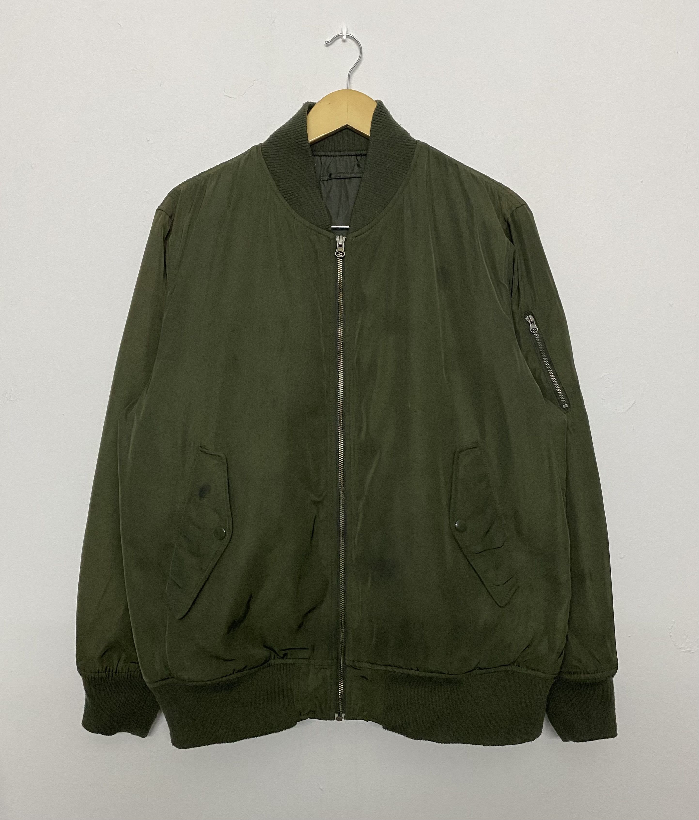 GU Vtg GU Bomber Green Jacket Size US XL / EU 56 / 4 - 1 Thumbnail