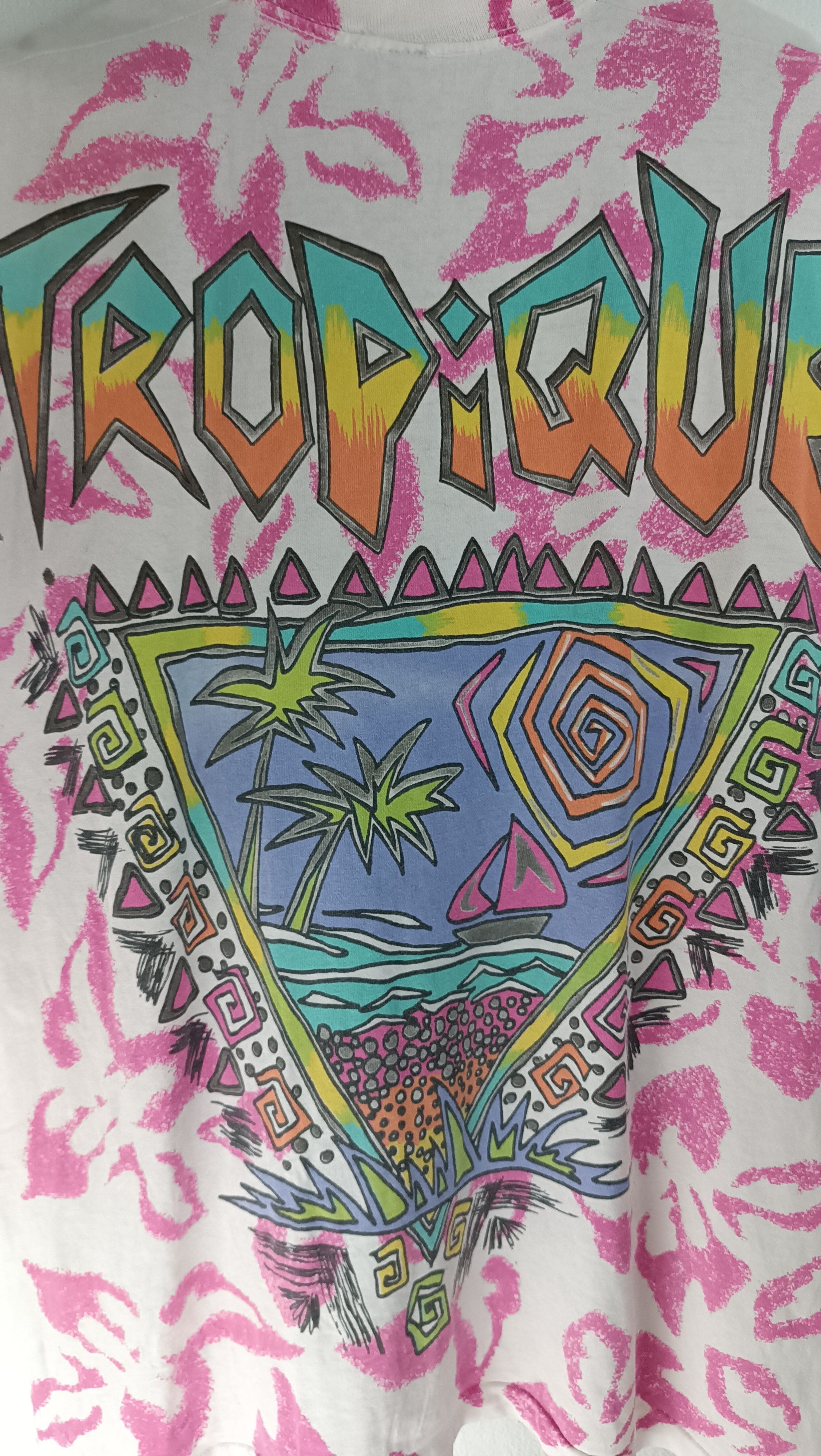Vintage VINTAGE 90'S TROPIQUE AOP VERY RARE TEE mosquitohead Size US XL / EU 56 / 4 - 7 Thumbnail