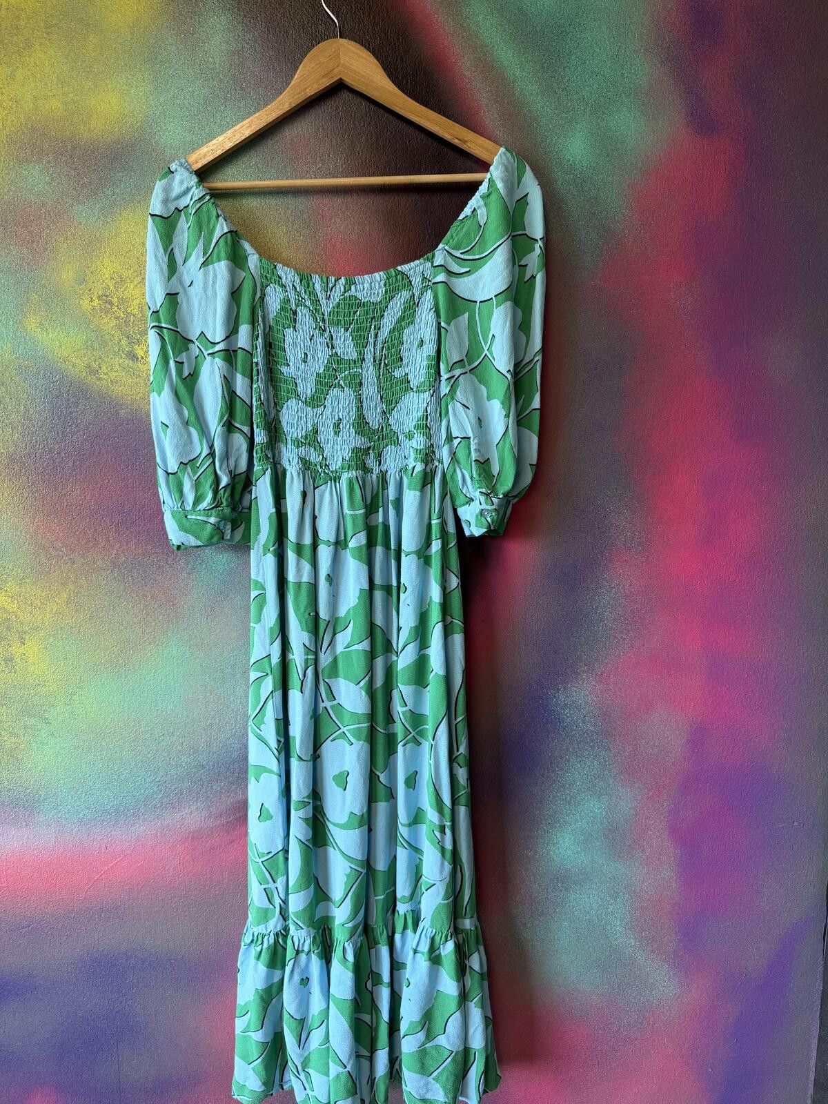 M.E. Sport M&S square neck midi dress Size: 8 Size S / US 4 / IT 40 - 3 Thumbnail