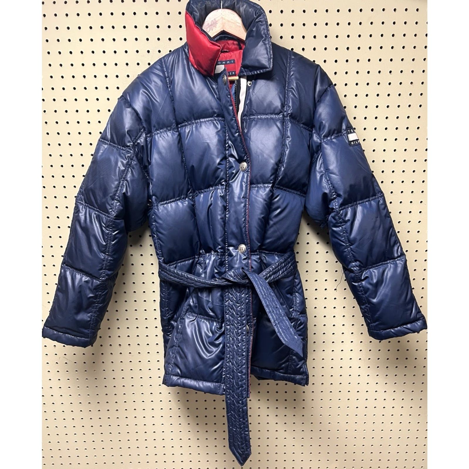 Tommy Hilfiger Vtg Tommy Hilfiger Blue Ski Puffer Down Feather Zip Snap Women's S Long Jacket Size S / US 4 / IT 40 - 2 Thumbnail