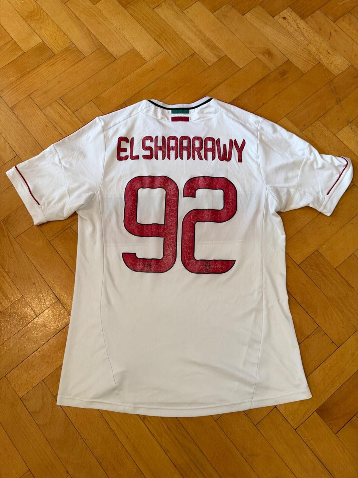 Adidas 2012-13 AC Milan Away Shirt Jersey (L) EL Shaarawy #92 Size US L / EU 52-54 / 3 - 8 Thumbnail