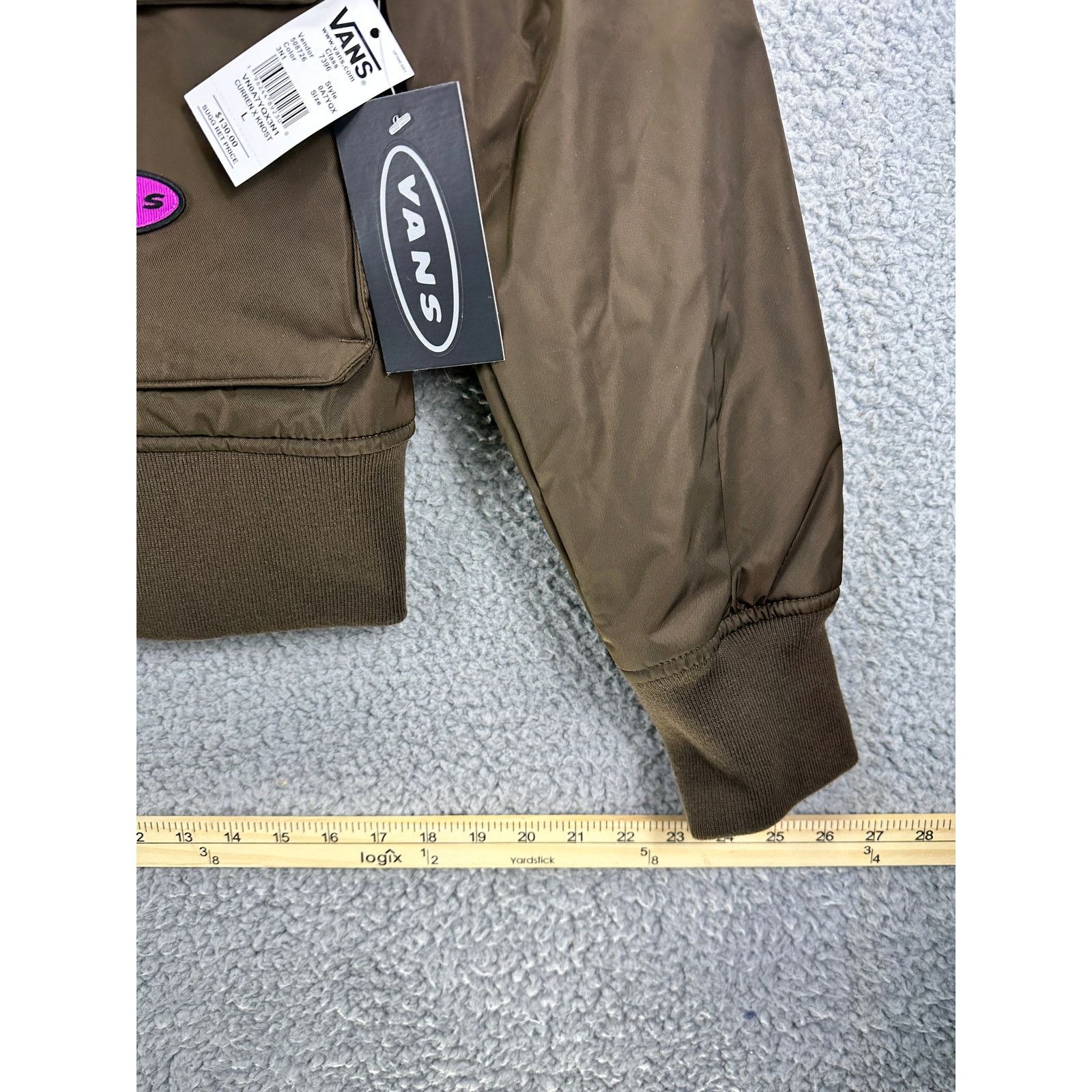 Vans Vans Jacket Womens Large Brown Curren X Knost Satin Bomber L Size L / US 10 / IT 46 - 2 Thumbnail