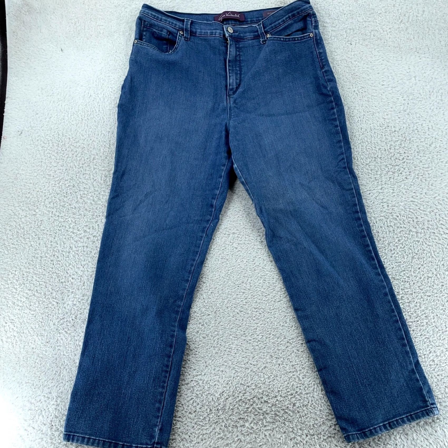 Gloria Vanderbilt Gloria Vanderbilt Jeans Womens 14P Classic Stretch Denim Blue 34x27 Size 36" / US 14 / IT 50 - 2 Thumbnail