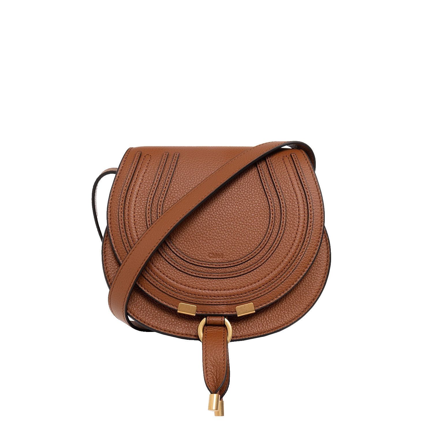 Chloe Chloe Small Saddle Tan Grained Leather Shoulder Bag New & Au Size ONE SIZE - 1 Thumbnail