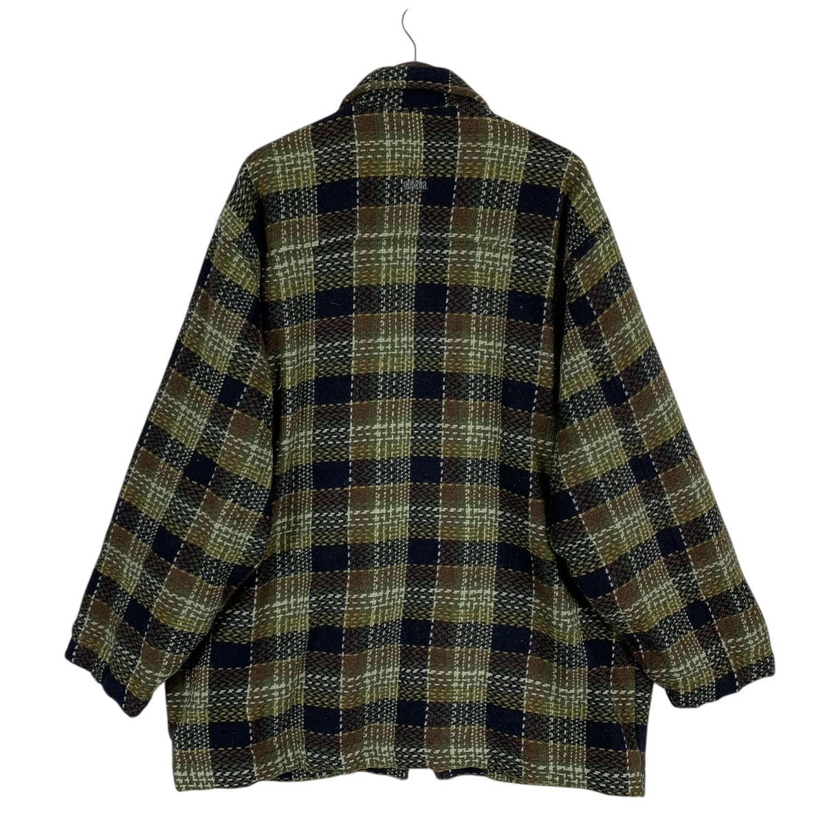 Gotcha Vintage 90s Gotcha plaid full-zip sweater wool jacket Size US L / EU 52-54 / 3 - 7 Thumbnail
