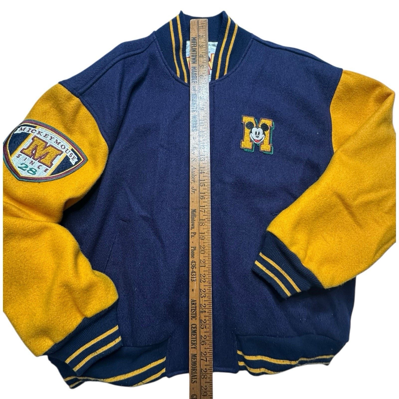 Disney VINTAGE Disney Wool Mickey Mouse Varsity Jacket Size XL Size US XL / EU 56 / 4 - 9 Thumbnail