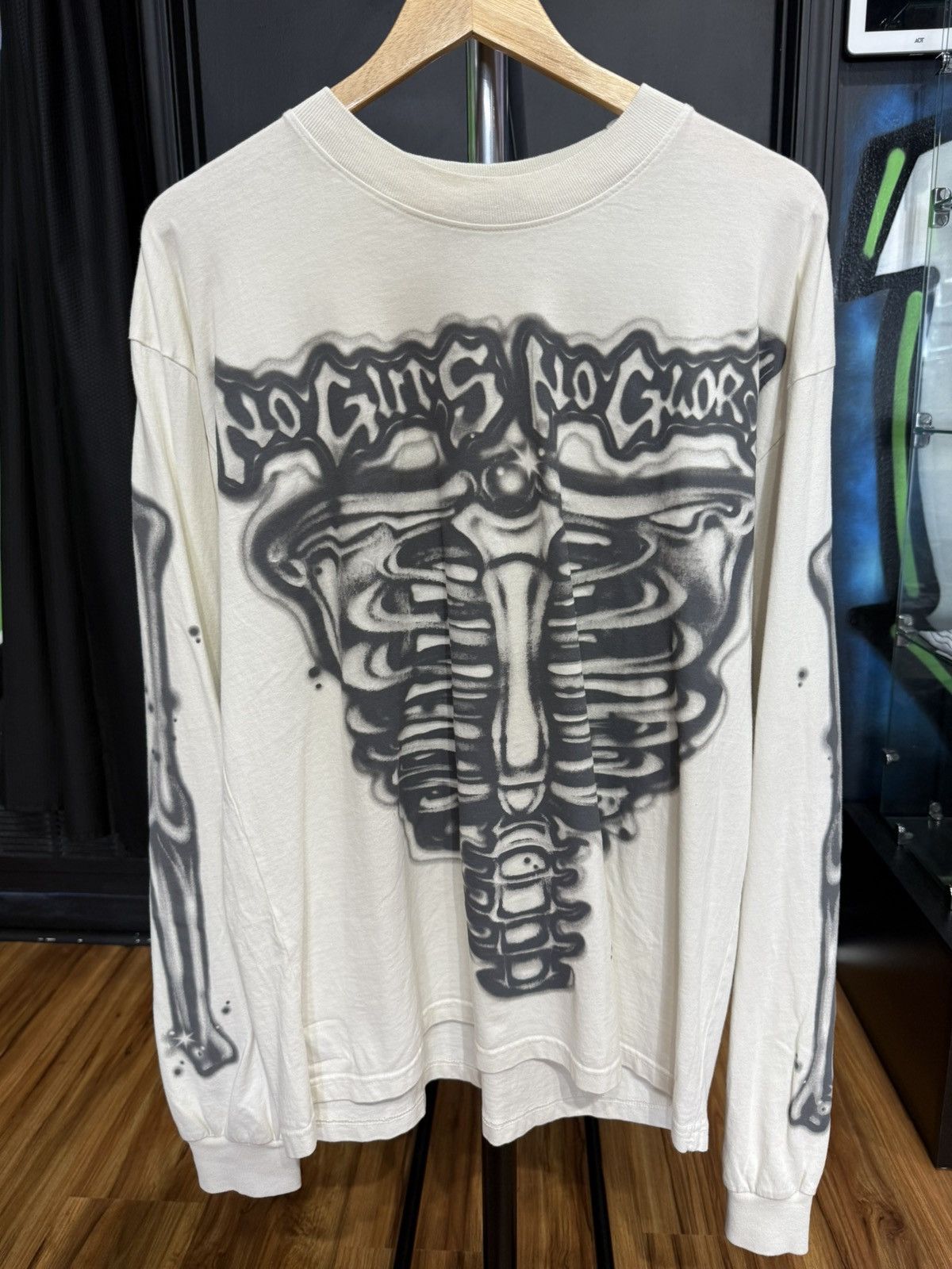 HELLSTAR HELLSTAR AIRBRUSHED BONES L/S TEE Size US L / EU 52-54 / 3 - 1 Thumbnail