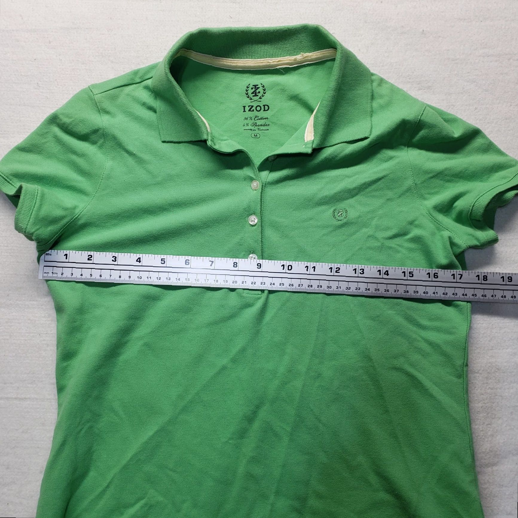Izod VINTAGE IZOD Polo Shirt Women Adult Medium Green Short Sleeve Collared 90s Size M / US 6-8 / IT 42-44 - 4 Thumbnail