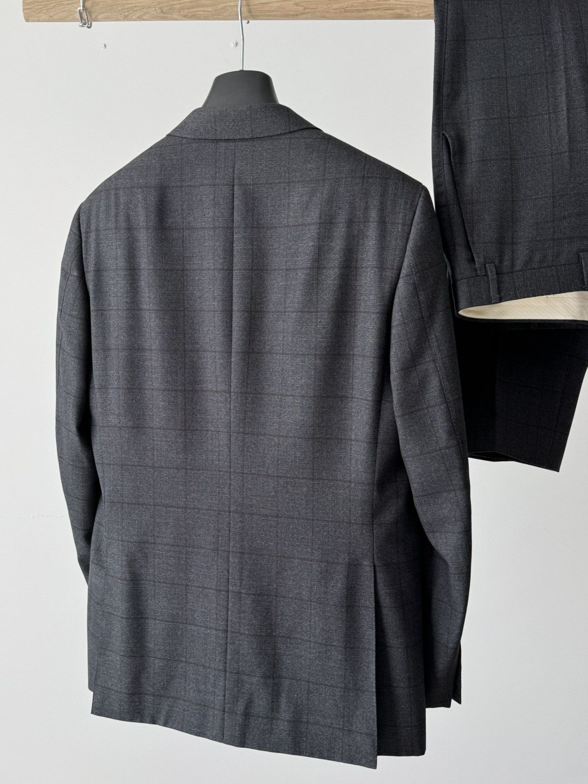 Canali Canali Exclusive Super 150’s Two Button Grey Wool Suit Size 40R - 9 Thumbnail