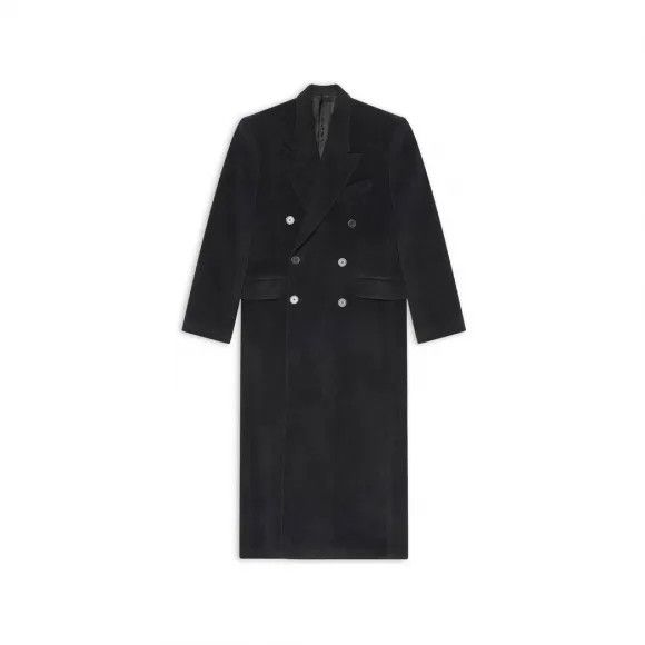 Balenciaga o1in1g0425 Coat in Black Size L / US 10 / IT 46 - 1 Preview