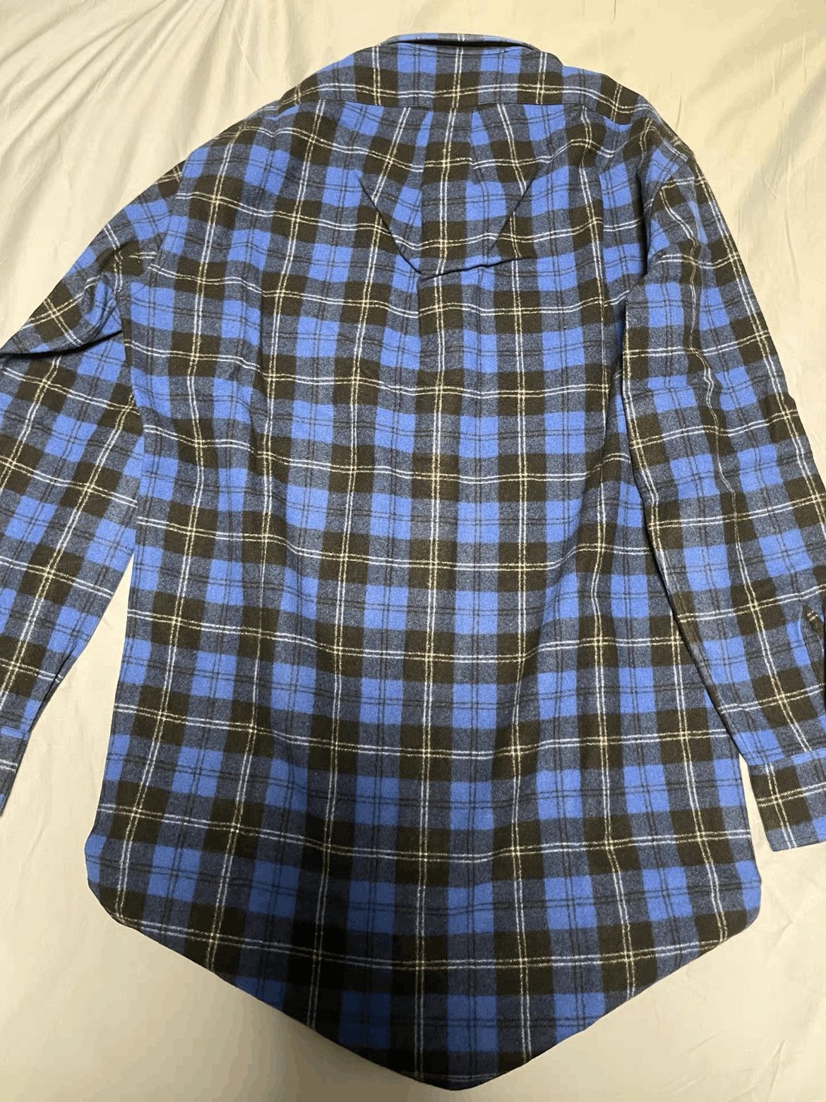 Saint Laurent Paris Sz 38 Saint Laurent Paris 13AW OS Runway Blue Shirt Jacket Size US M / EU 48-50 / 2 - 2 Thumbnail