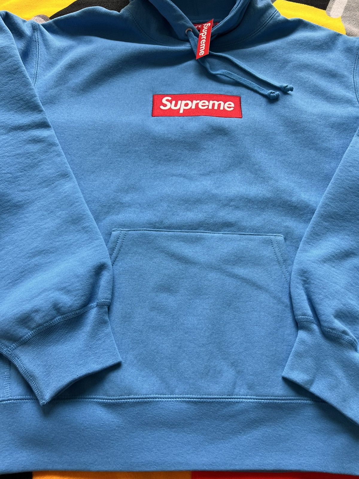 Supreme Supreme Box Logo Hooded Sweatshirt CYAN light blue navy sky Size US M / EU 48-50 / 2 - 8 Thumbnail