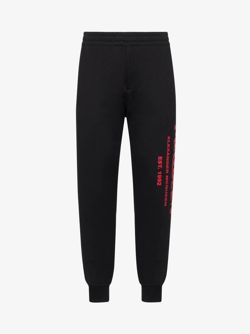 Alexander McQueen o1srvl11e0226 McQueen Graffiti Sweatpants & Joggers In Black Size US 36 / EU 52 - 1 Thumbnail