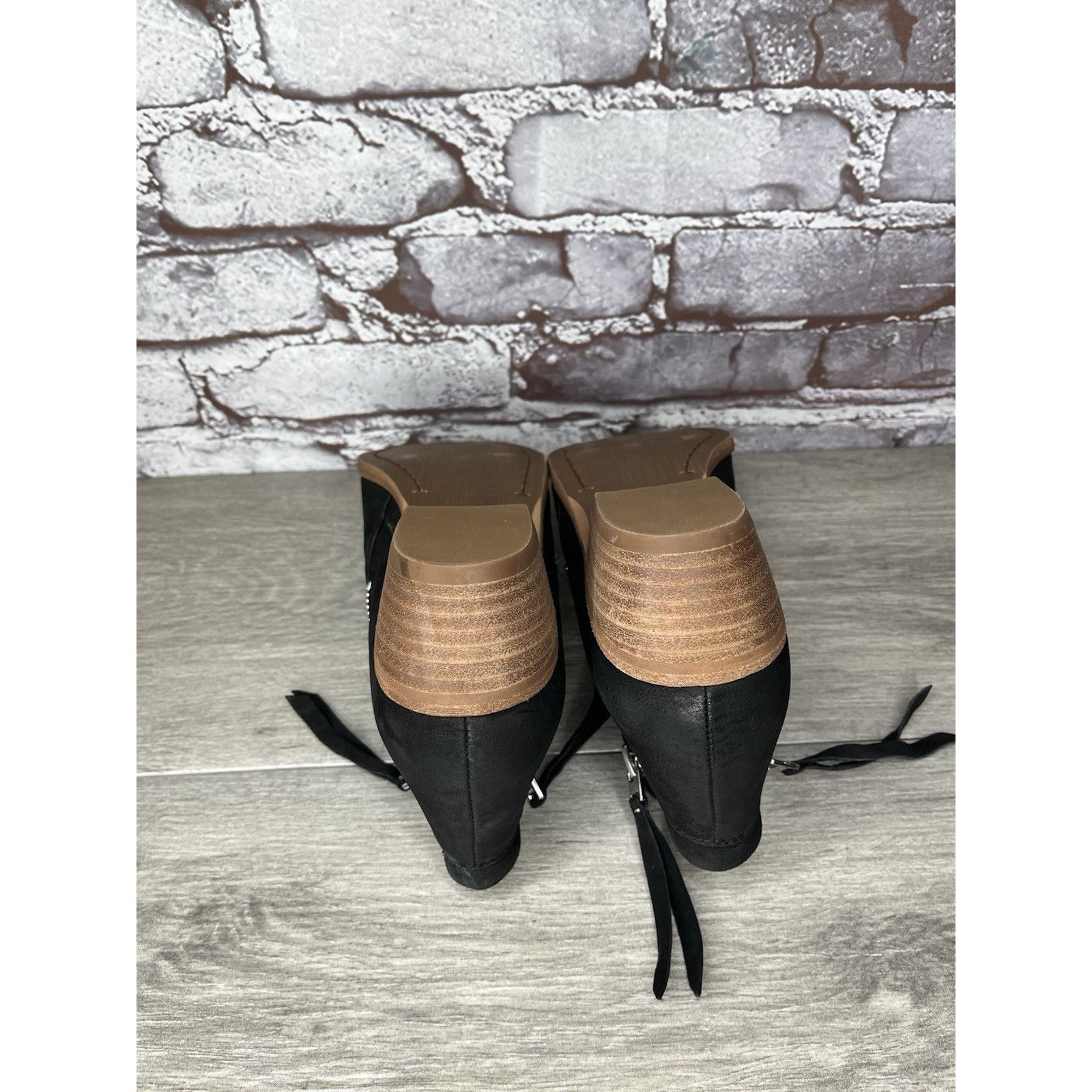 Sam Edelman SAM EDELMAN Packer Black Nubuck Leather Zip Ankle Boots Wome Size US 7.5 / IT 37.5 - 7 Thumbnail