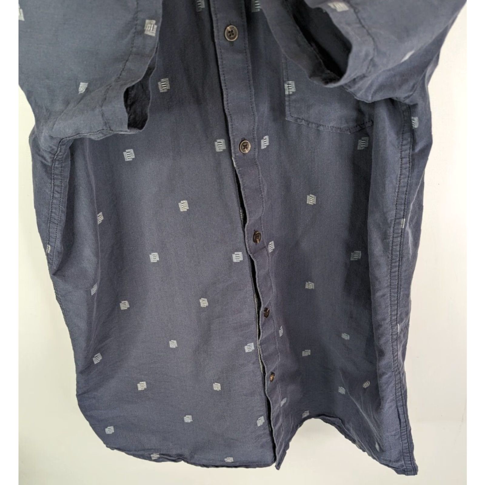 Volcom Volcom Button-Up Shirt Mens Large Short Sleeve Preppy Classic Cotton Polyester Blue Size US L / EU 52-54 / 3 - 3 Thumbnail